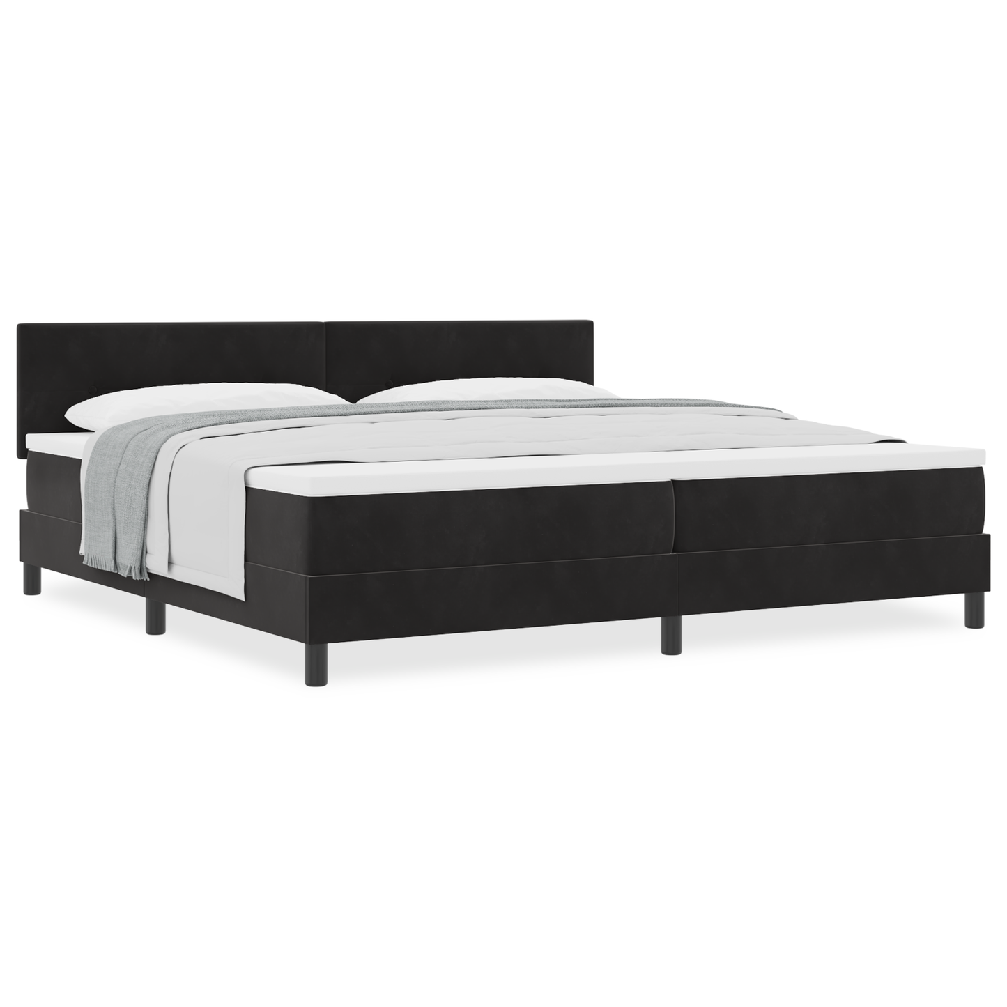 Boxmadras Seng Med Madras Med Madras Sort 200 X 200 Cm Stof