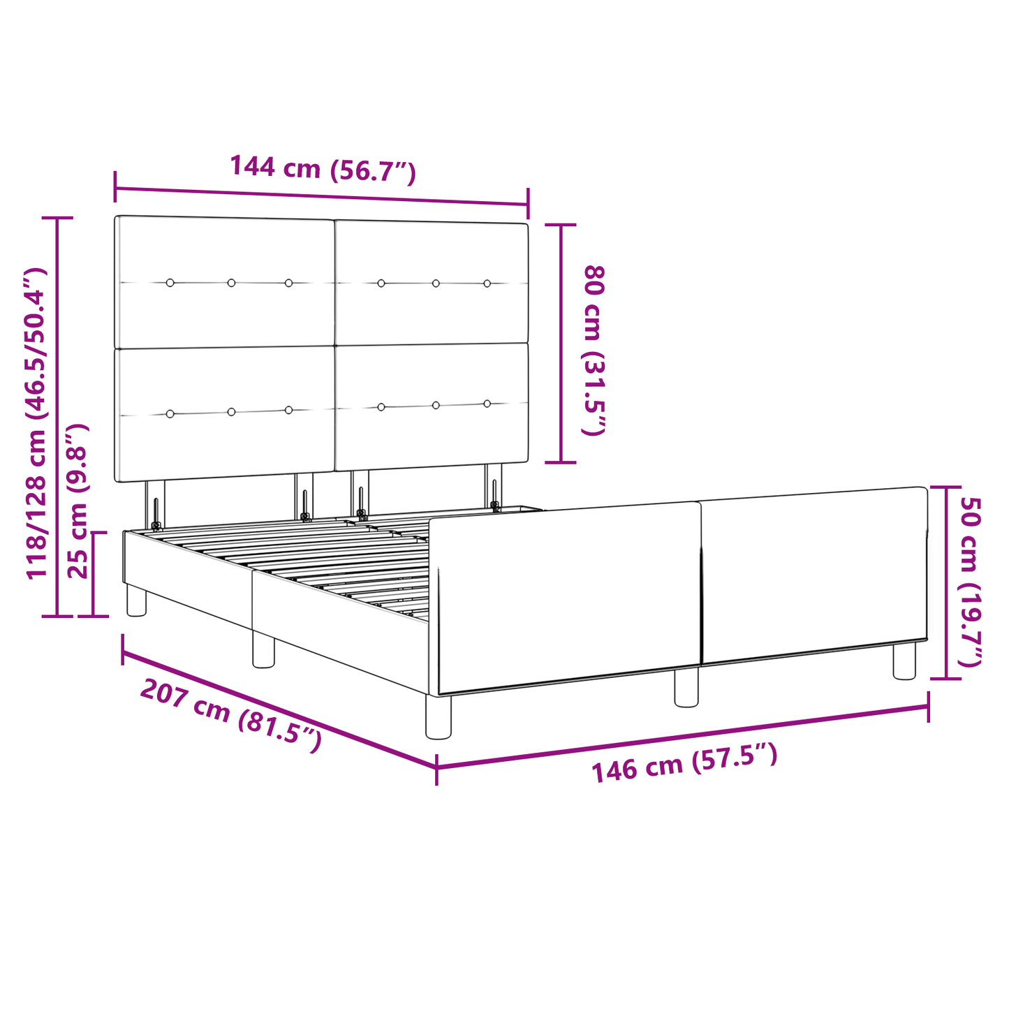 Sengestel Med Hovedgærde Lysegrå 140 X 200 Cm Fløjl
