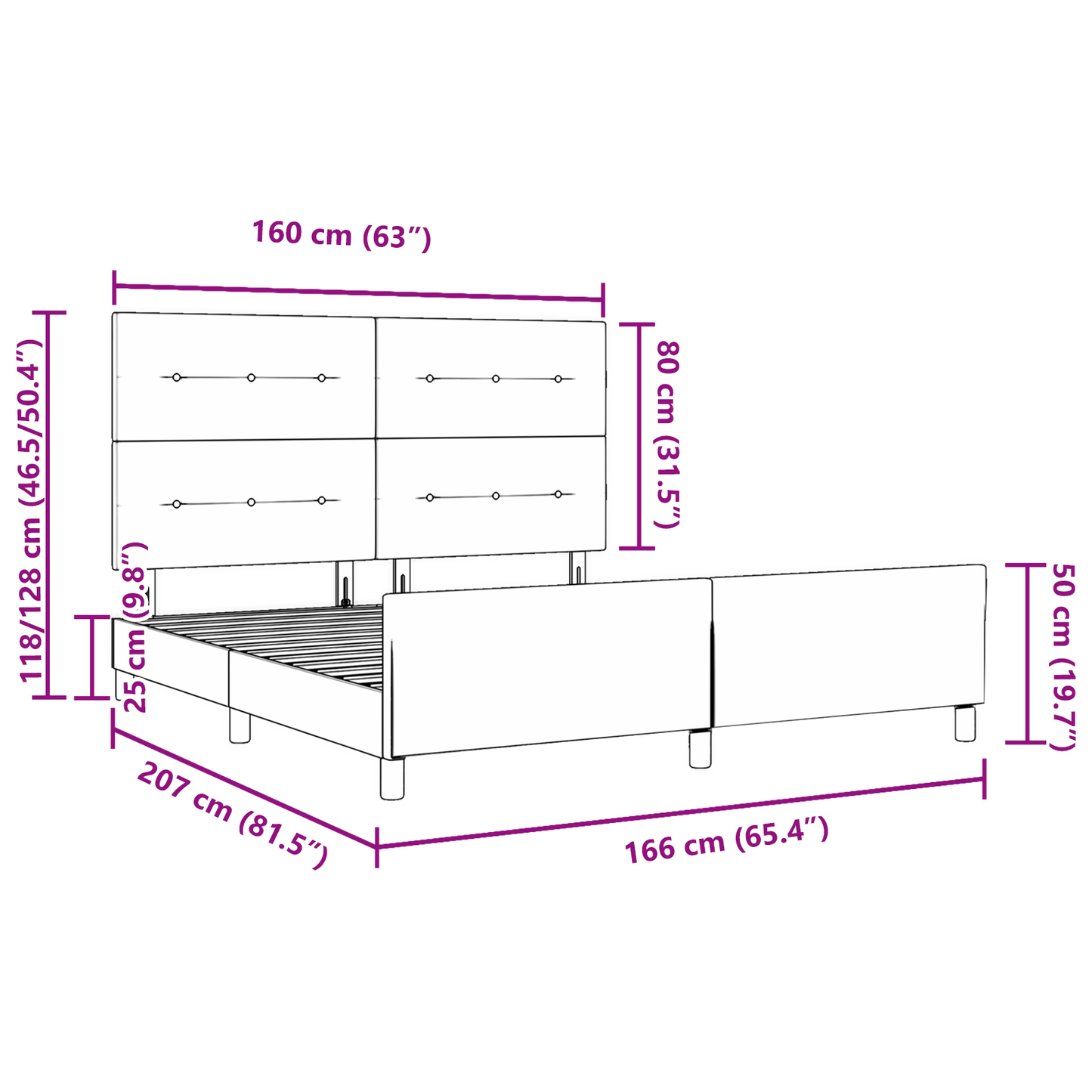 Sengestel Med Hovedgærde Lysegrå 160 X 200 Cm Fløjl