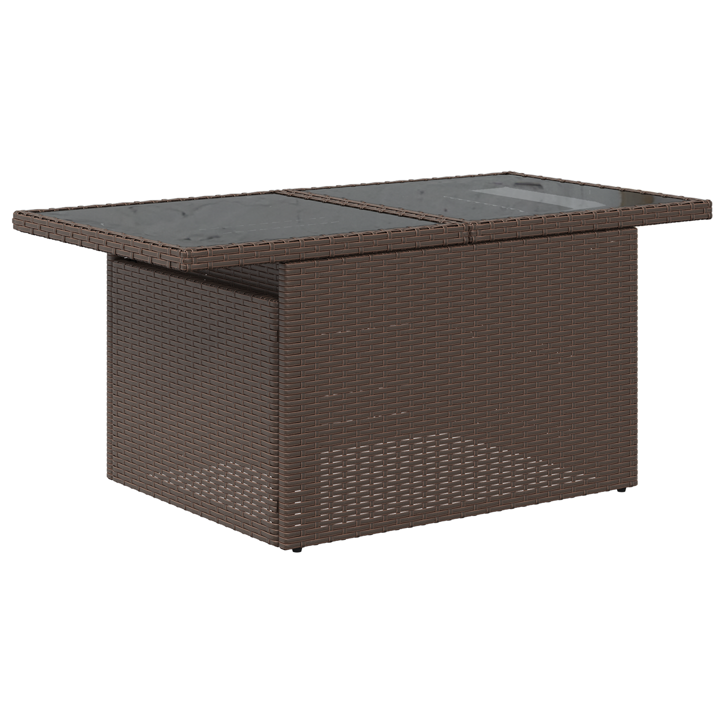 10 Stykker Have Sofa Sæt Med Puder Brun Poly Rattan