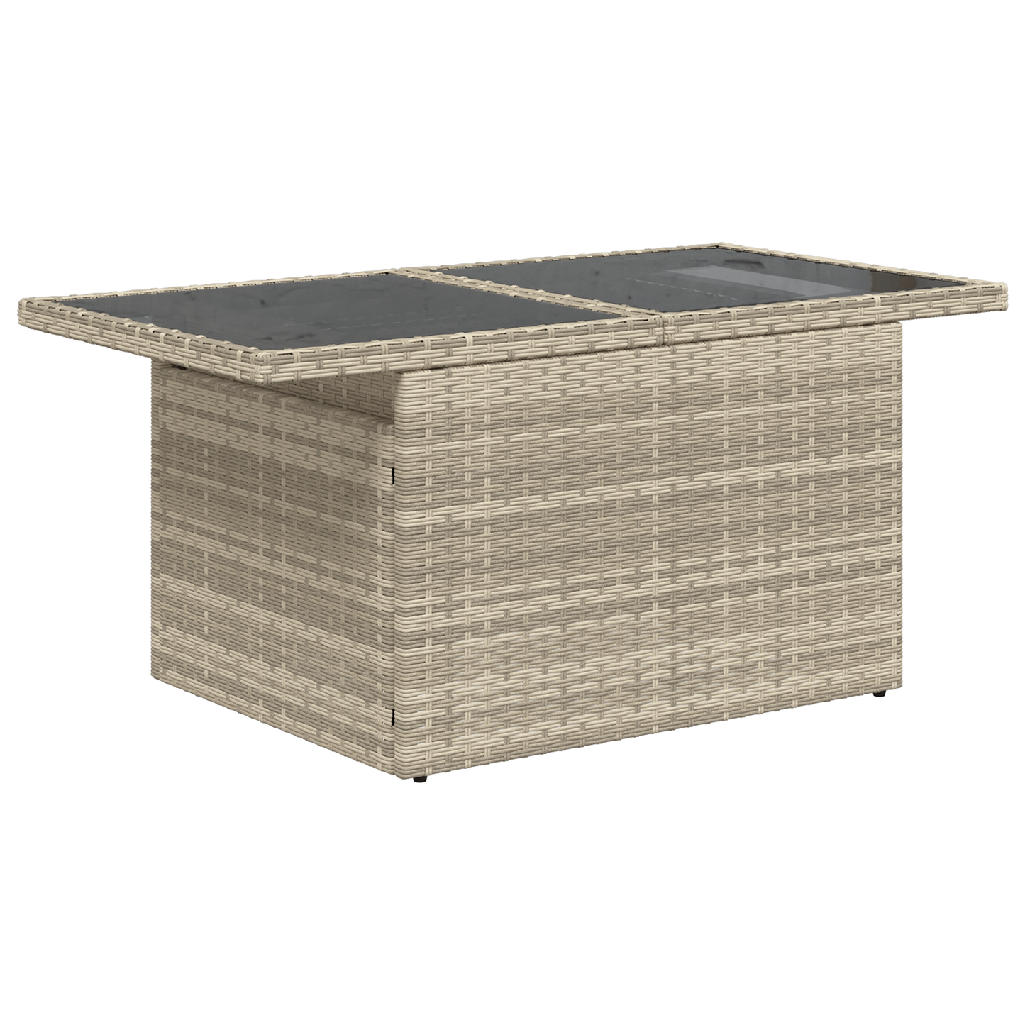 10 Stykker Have Sofa Sæt Med Puder Lysegrå Poly Rattan
