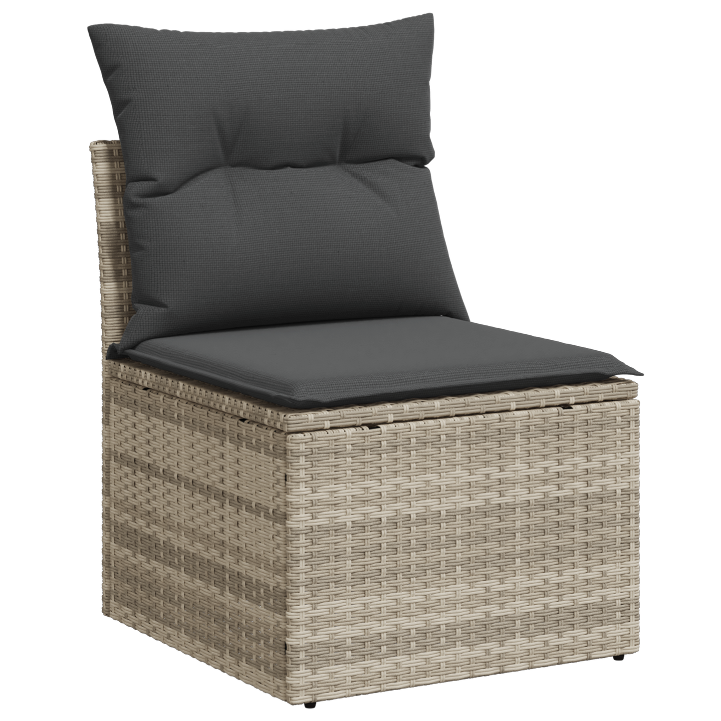 11 Delers Haven Sofasæt Med Hynder Lys Grå Poly Rattan