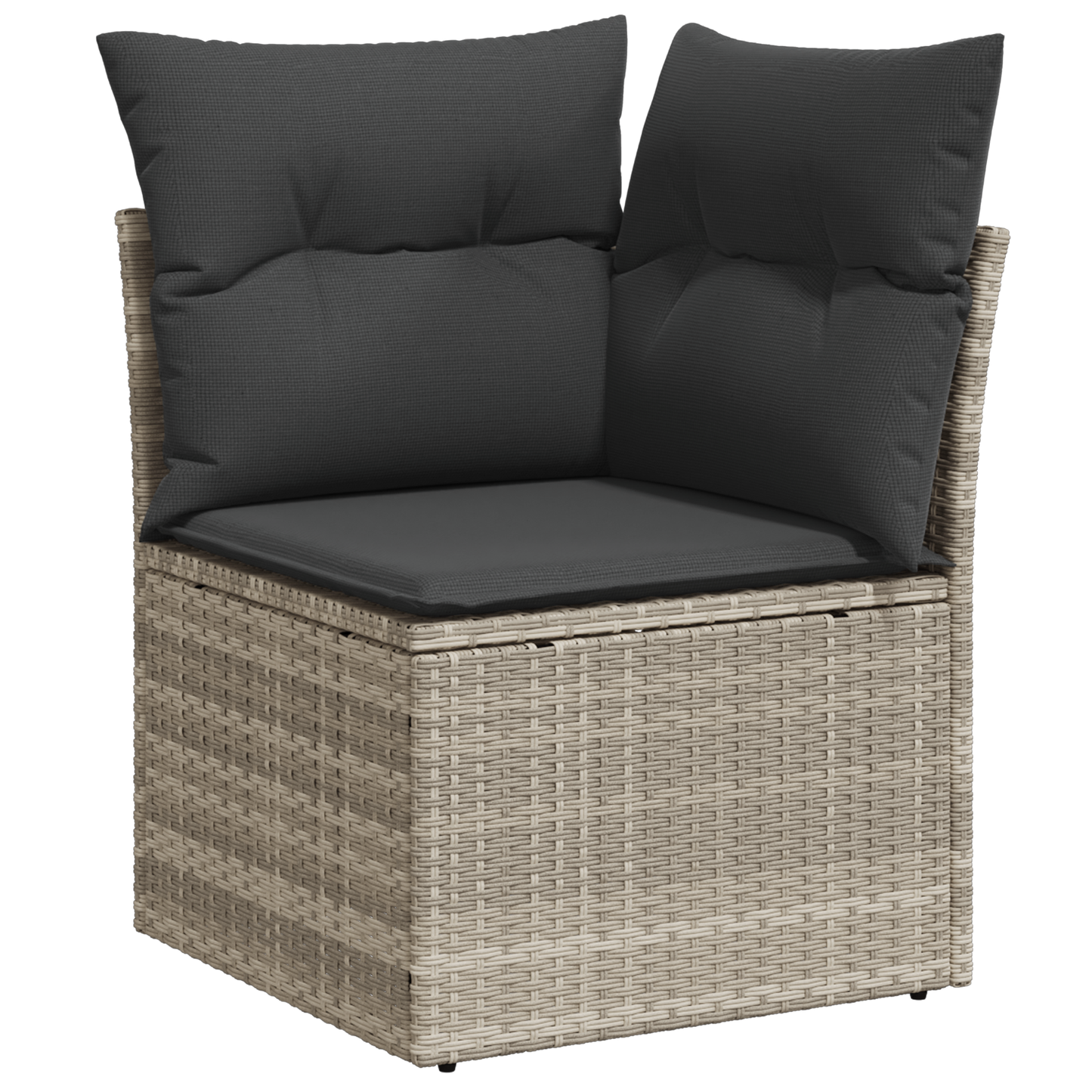 11 Delers Haven Sofasæt Med Hynder Lys Grå Poly Rattan