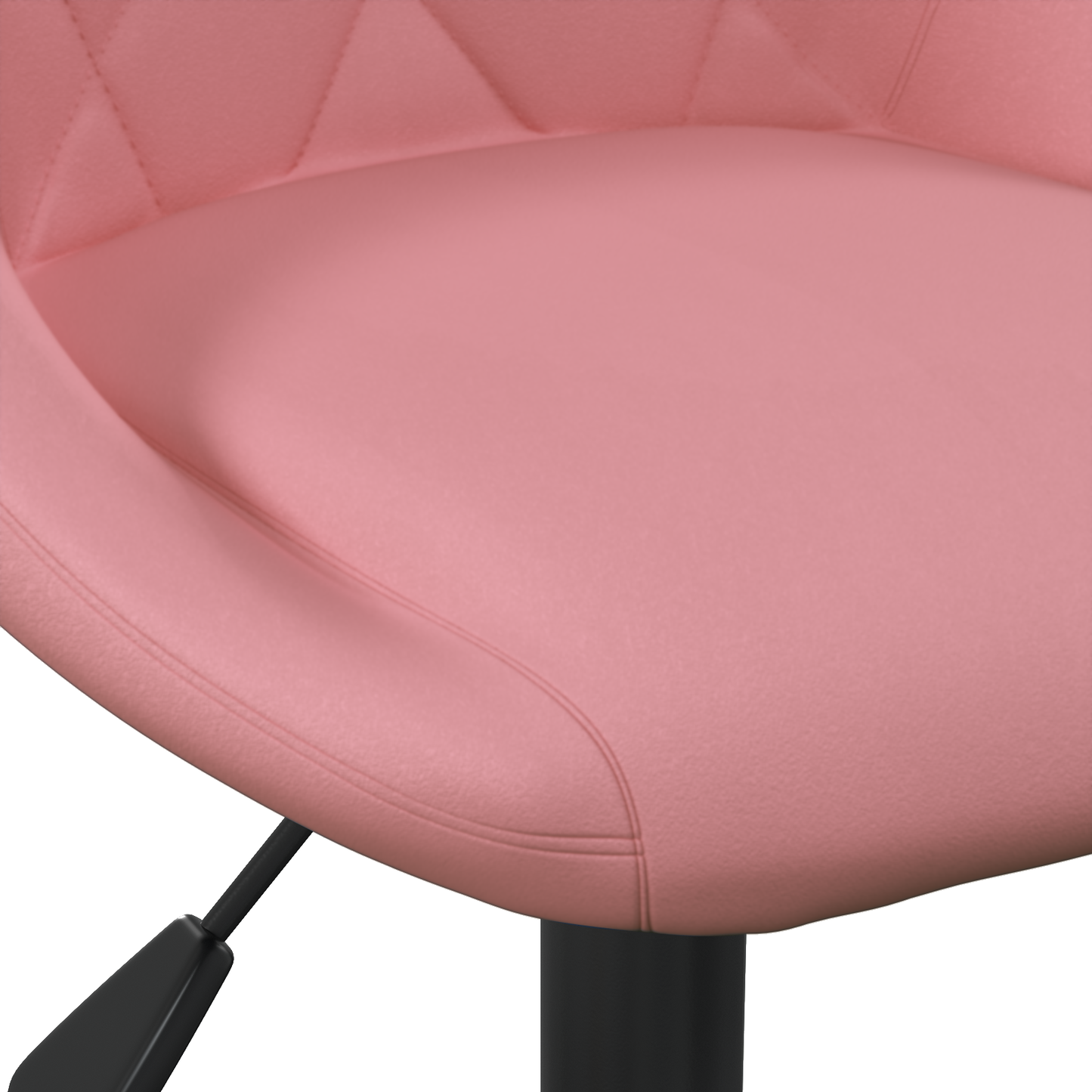 Barbænk Geometrisk Lyserød 46 X 44 X (62.5-77.5) Cm Kunstlæder - Billede 6