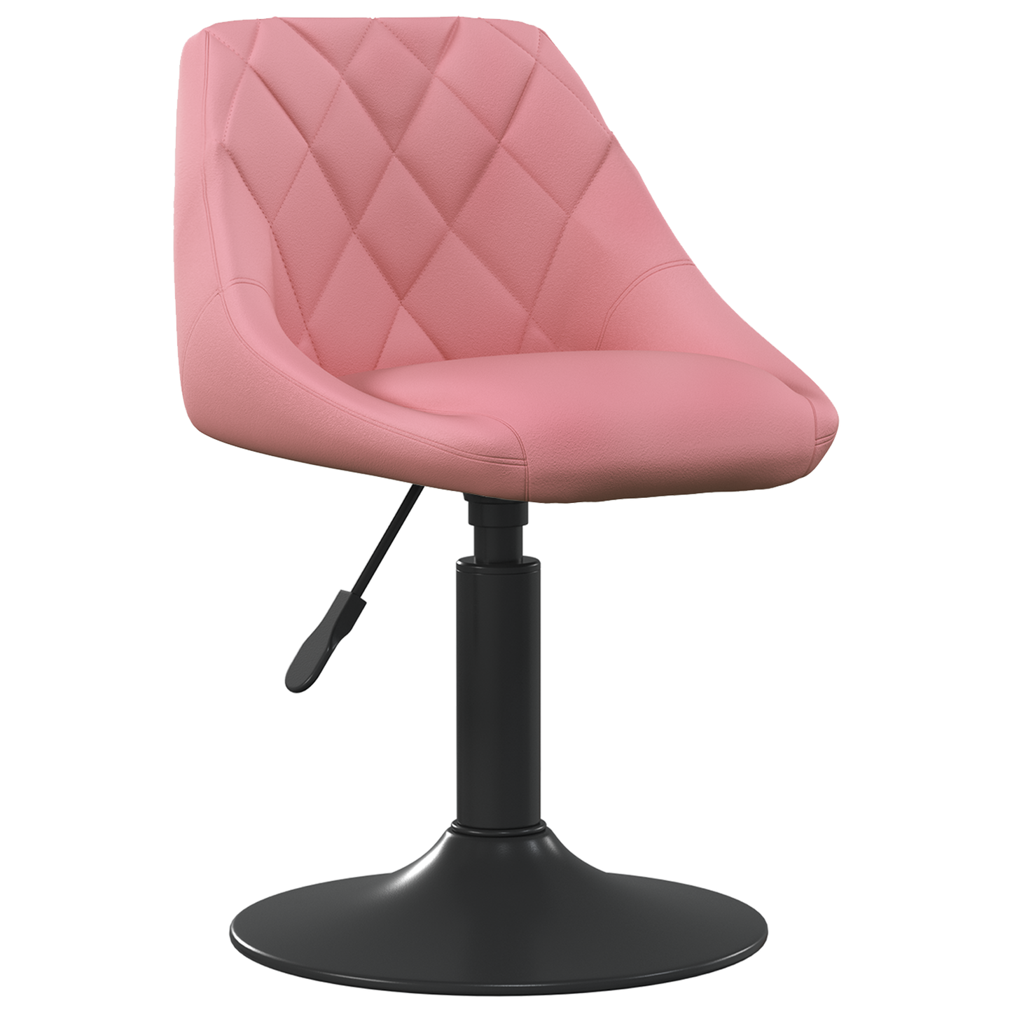 Barbænk Geometrisk Lyserød 46 X 44 X (62.5-77.5) Cm Kunstlæder - Billede 2