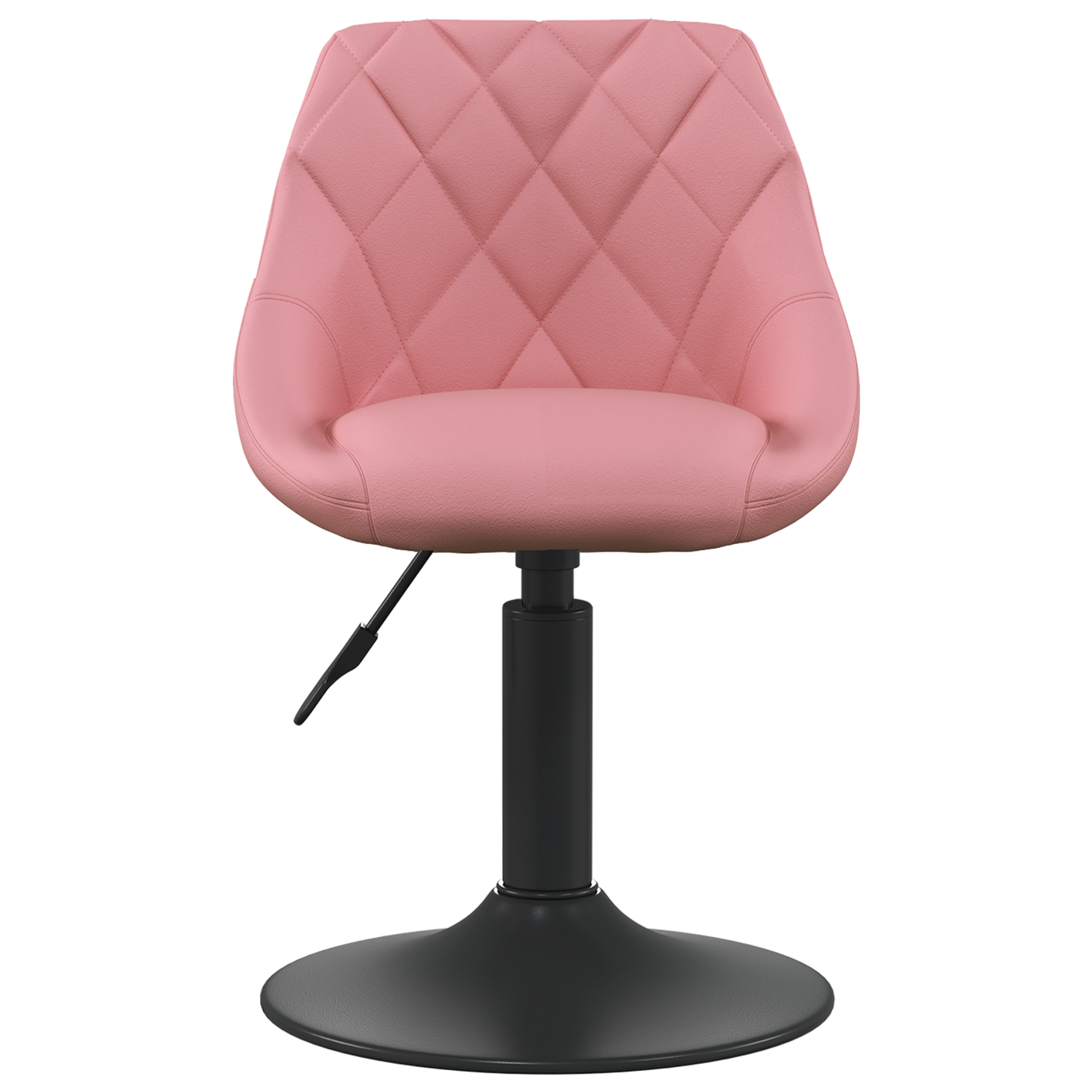 Barbænk Geometrisk Lyserød 46 X 44 X (62.5-77.5) Cm Kunstlæder - Billede 3