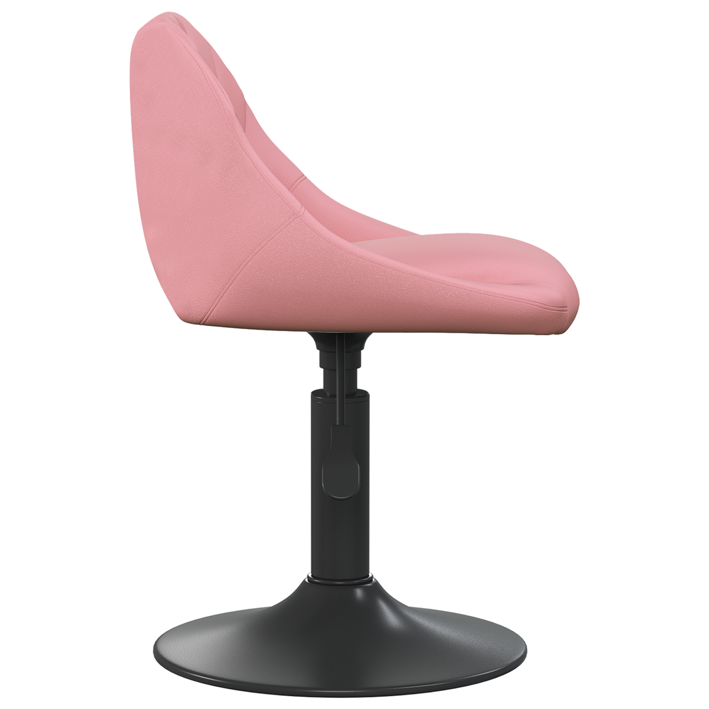 Barbænk Geometrisk Lyserød 46 X 44 X (62.5-77.5) Cm Kunstlæder - Billede 4