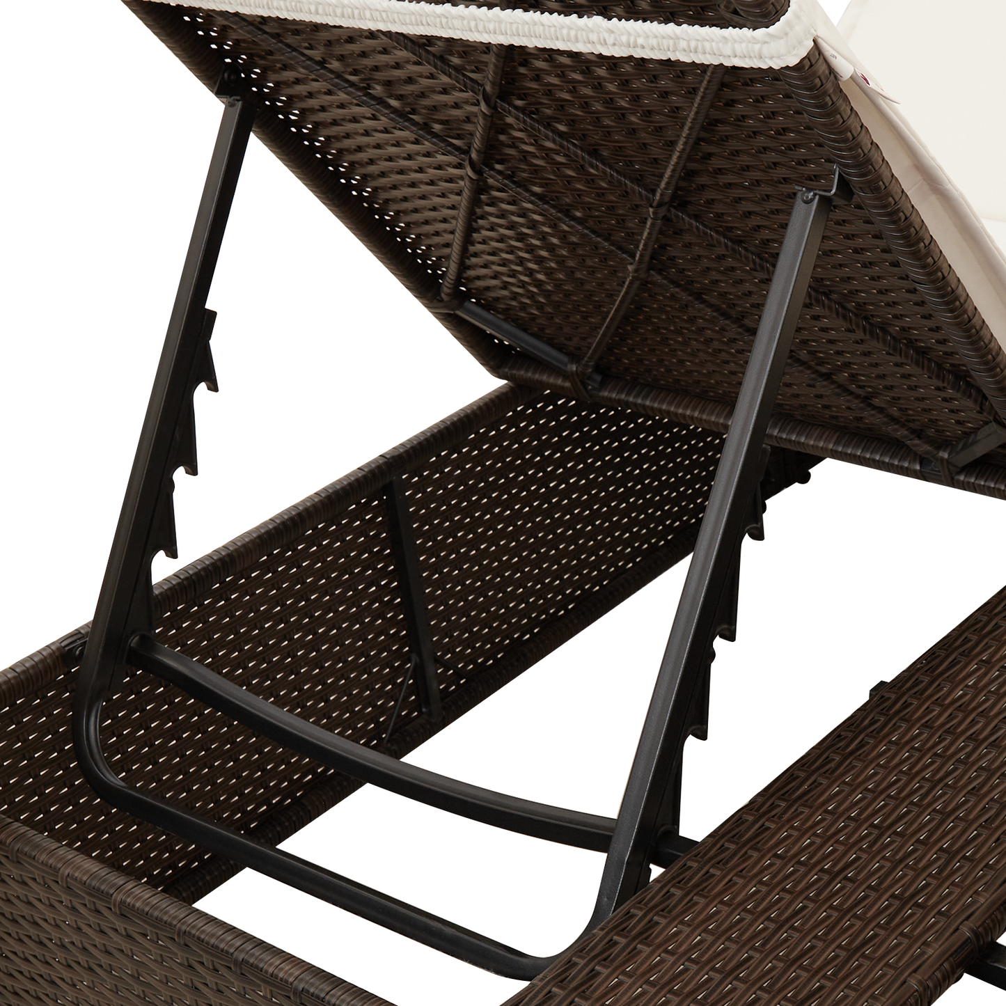 Dobbelt Solseng Med Tag Brun 205 X 129 X 200 Cm Pe Rattan
