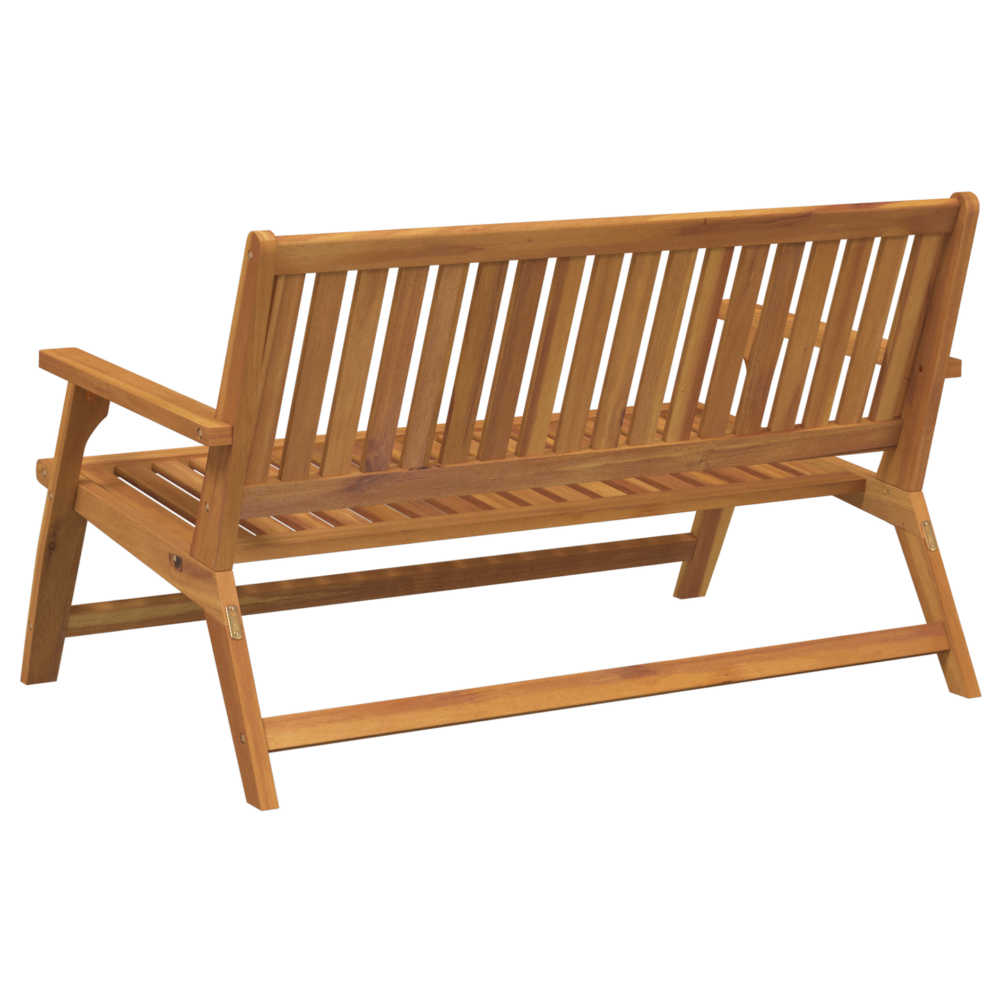 Havebænk 122.5X77X74 Cm Massivt Akacietræ