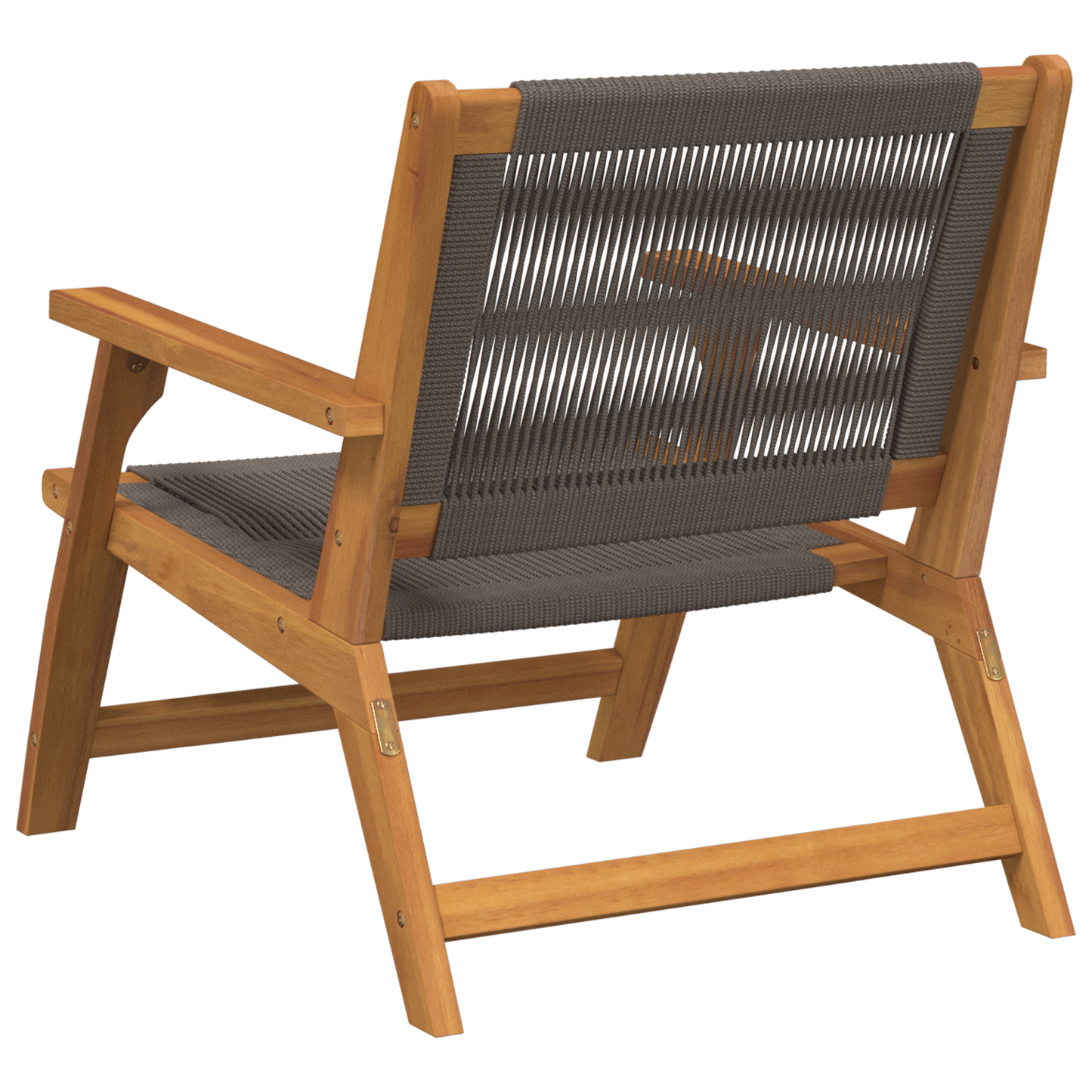 Havestole 2 Stk. Grå 67X77X73 Cm Massivt Akacietræ