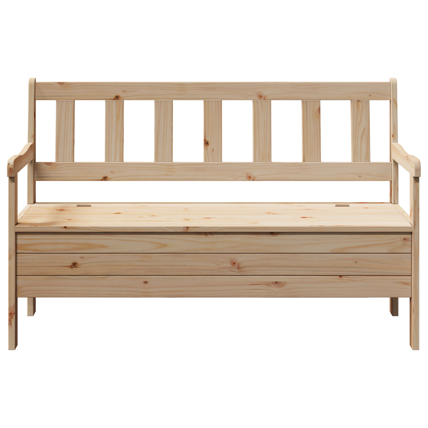 Udendørs Bænk 119X76X44 Cm Massivt Fyrretræ