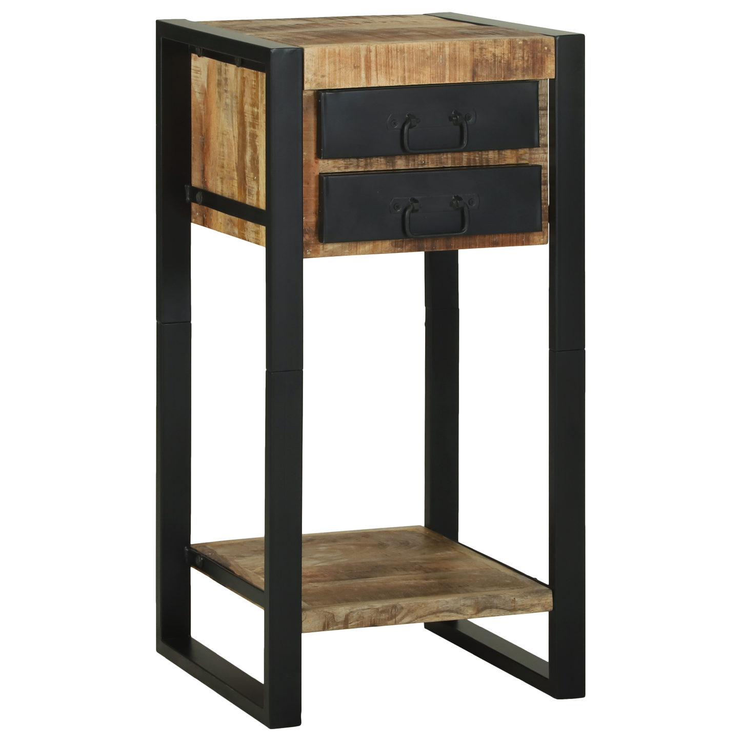 Telefonstand 40X40X80 Cm Solid Groft Træ Mango