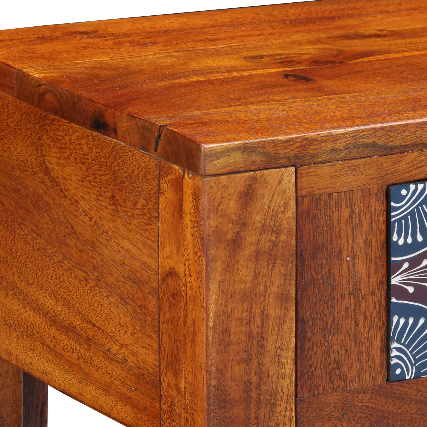 Side Table 40X30X36 Cm Solid Wood Acacia