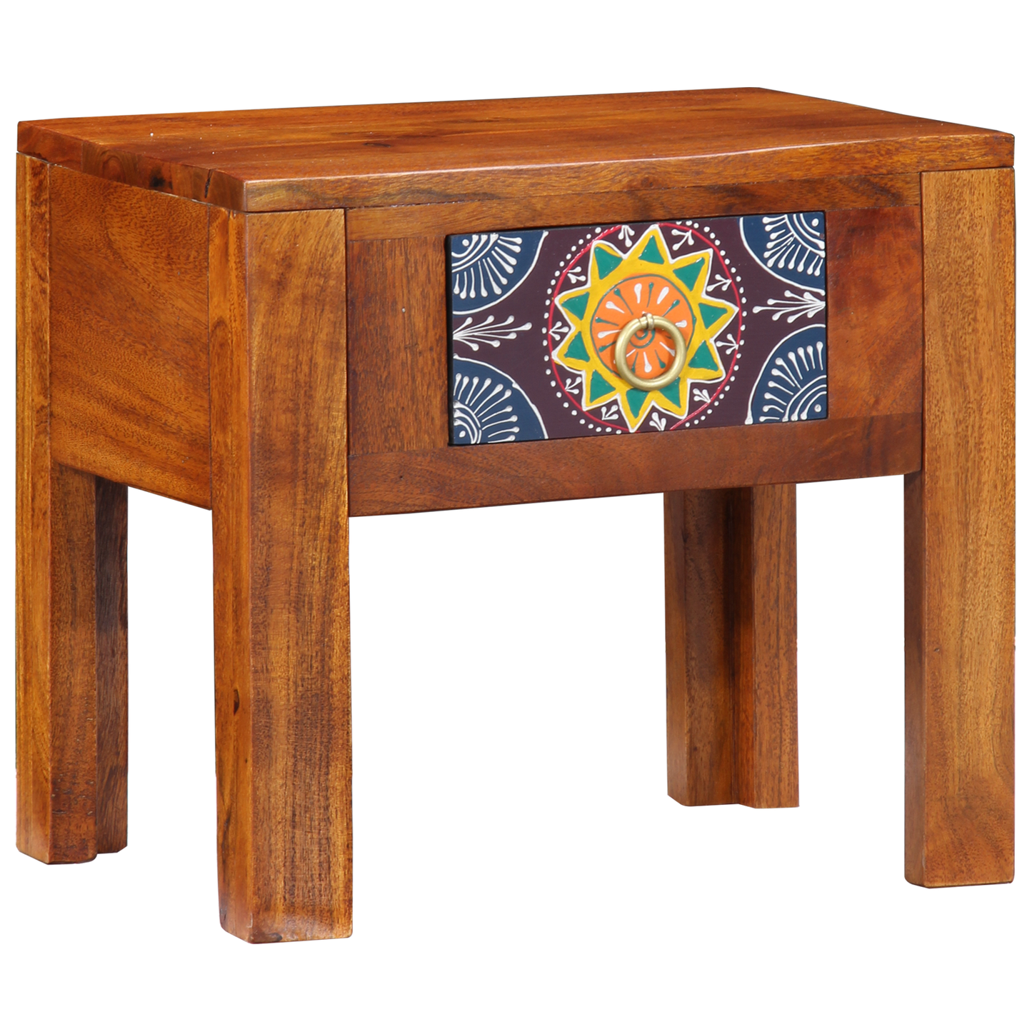 Side Table 40X30X36 Cm Solid Wood Acacia