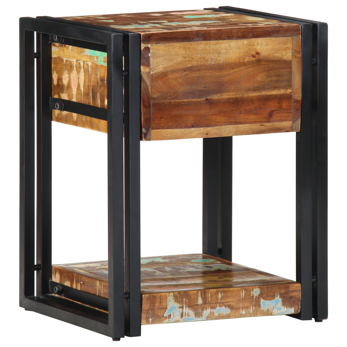 Sengebord 40X35X50 Cm Solid Træ Genbrugt