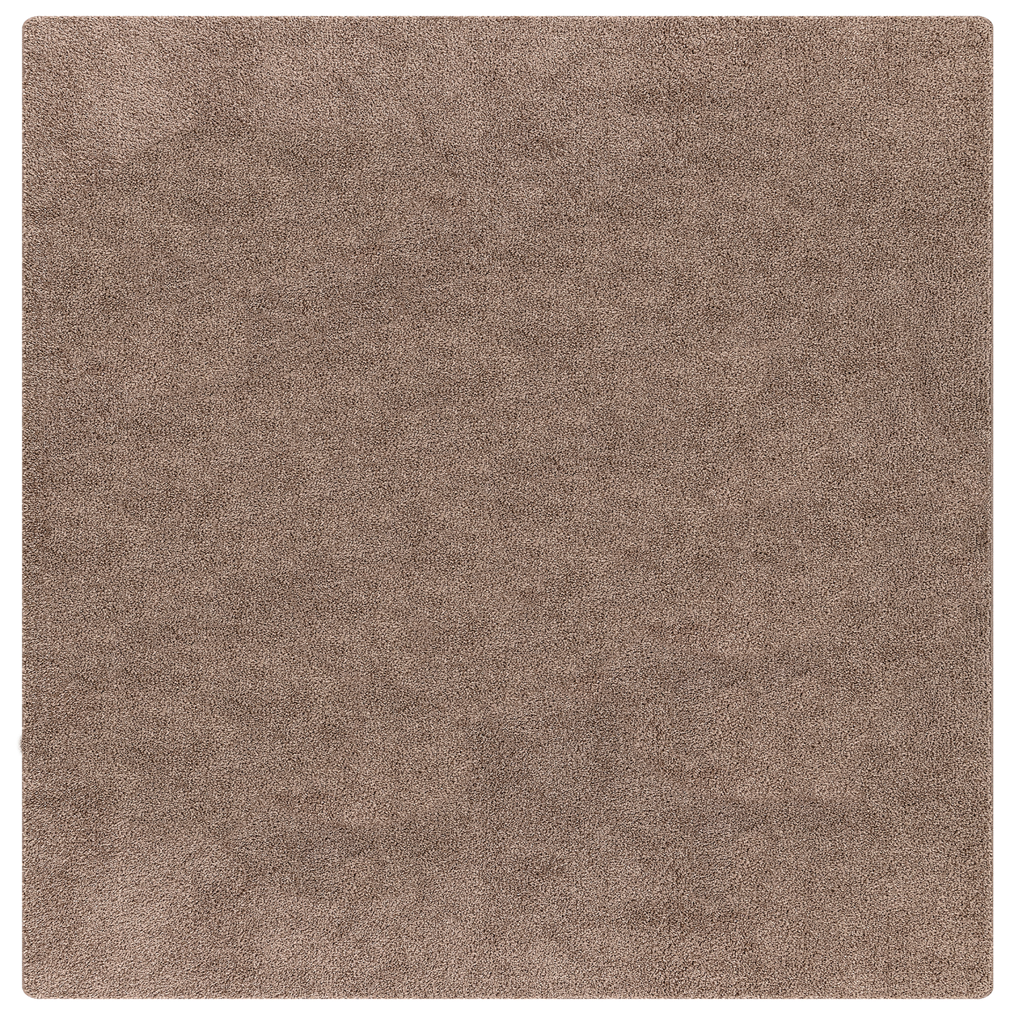 Langhåret Tæppe Med Latex Baggrund Brun 200X200 Cm