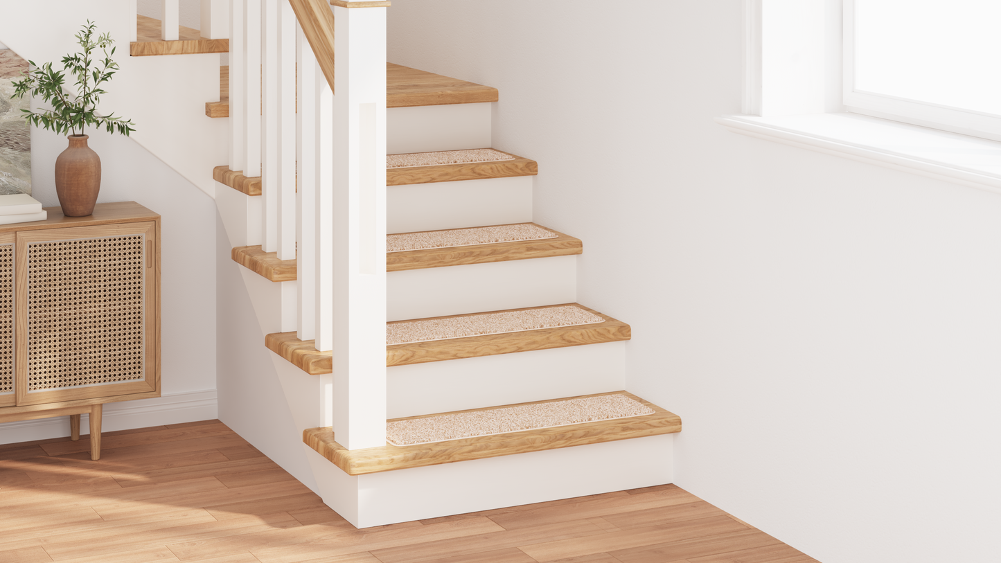 Skridsikre Trappemåtter 15 Dele Creme 75 X 20 Cm Pp