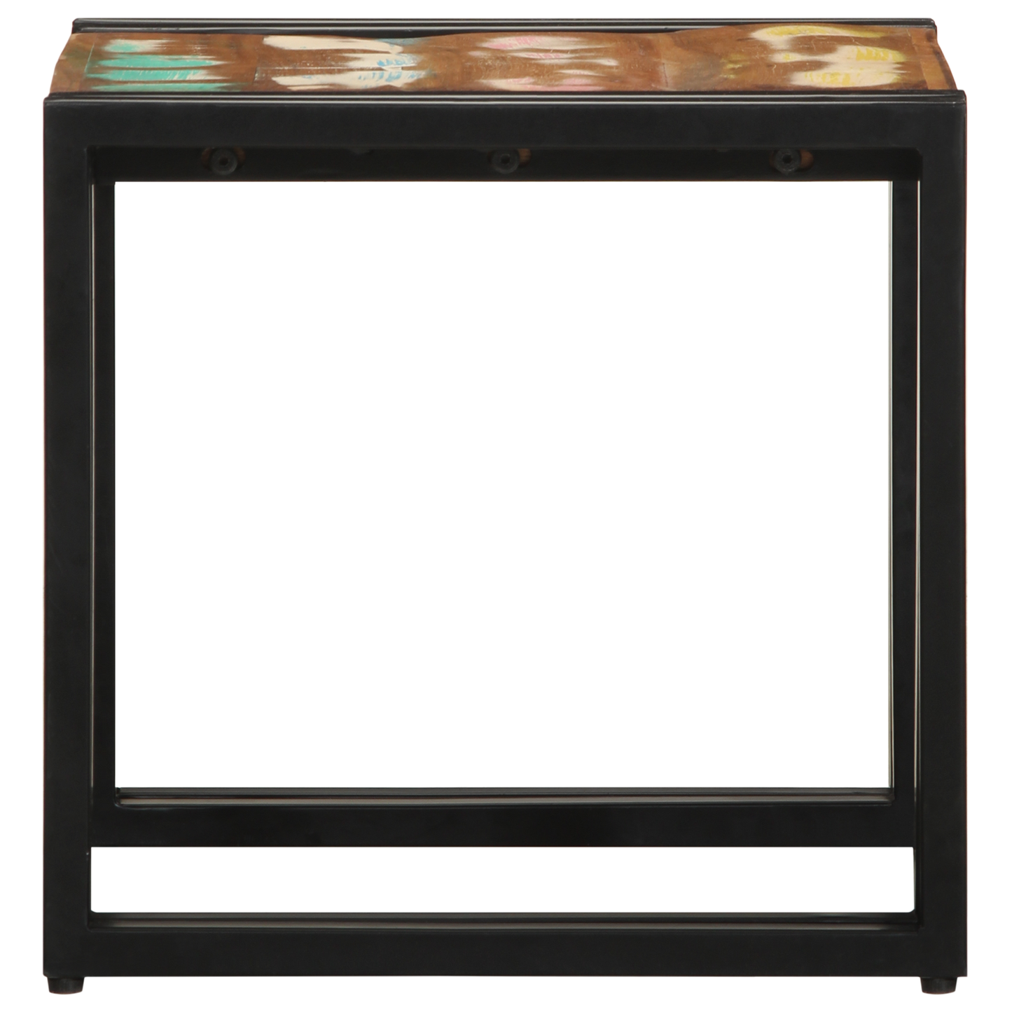 Sofabord Flerfarvet 40X50X38 Cm Massivt Genbrugstræ