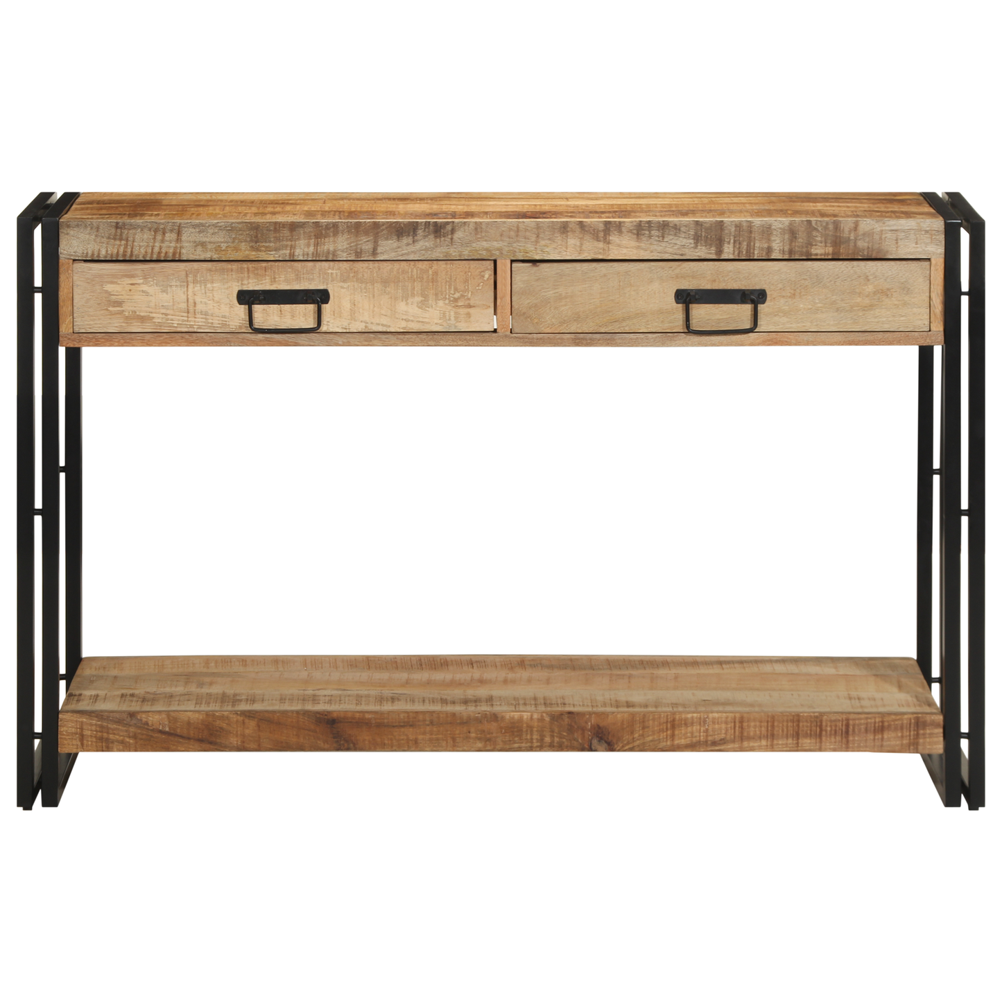Konsolbord 120X33X75 Cm Solid Rå Mango Træ