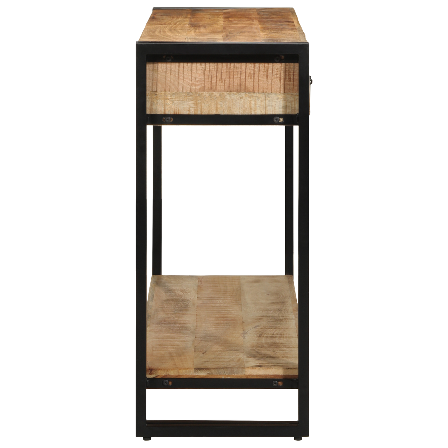 Konsolbord 120X33X75 Cm Solid Rå Mango Træ