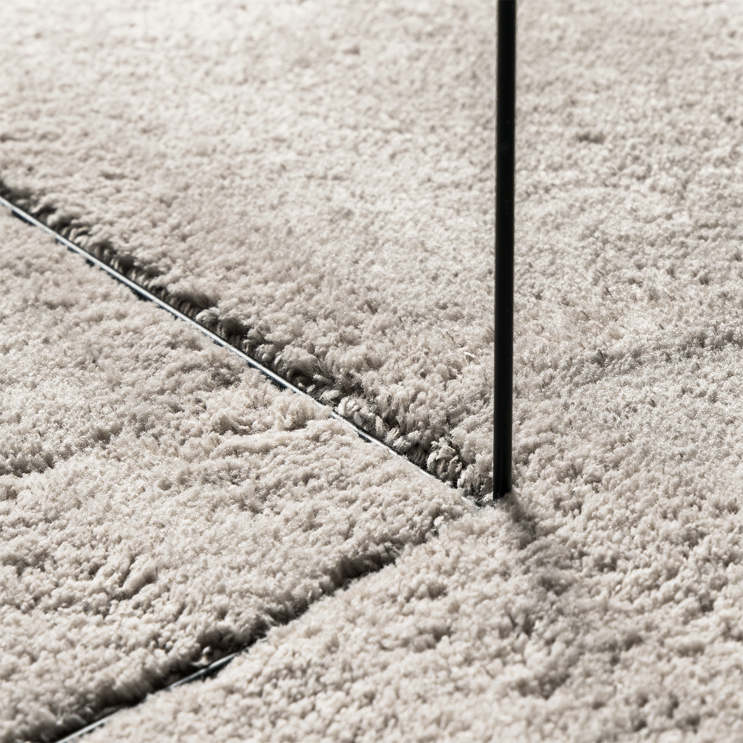 Tæppe 'Huarte'kort Pile Blødt Og Vaskbart Sand 80X150 Cm