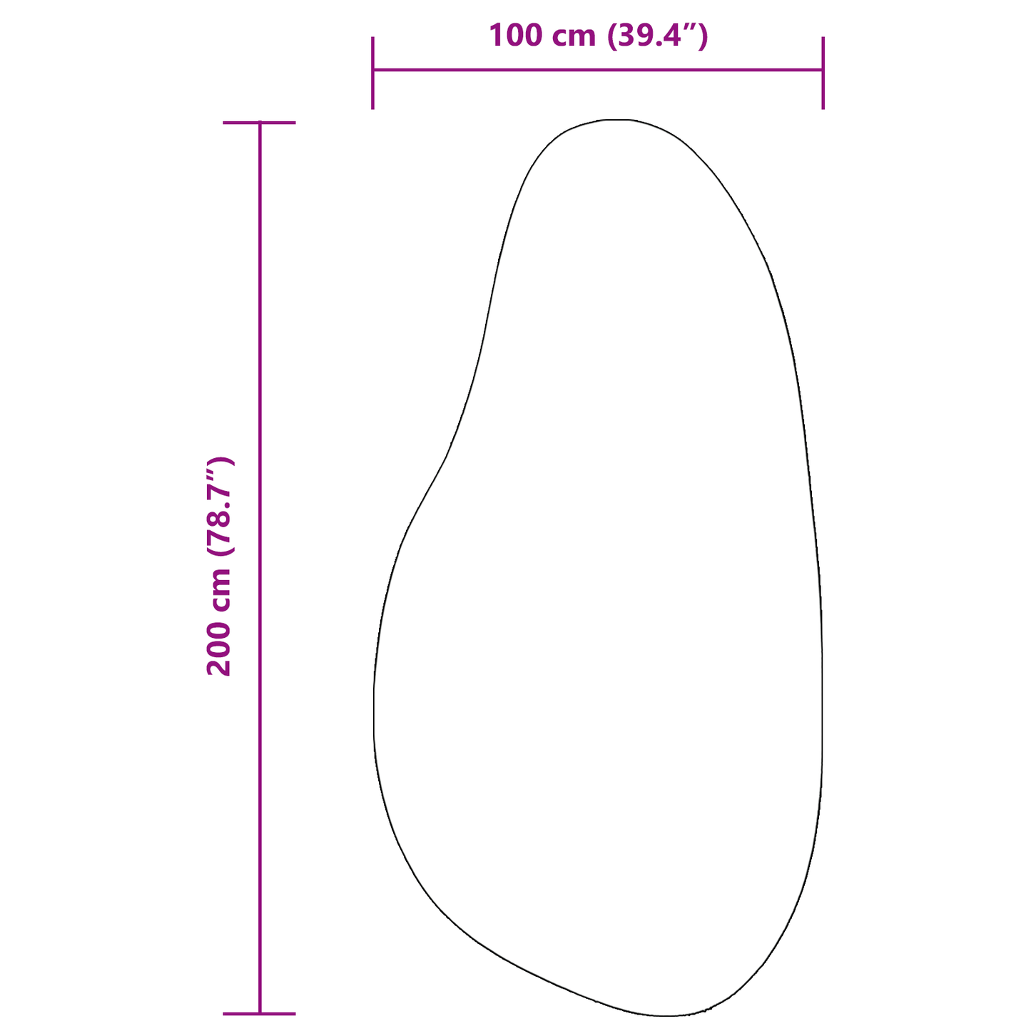 Tæppe "Huarte" Korte Læg Blødt Og Vaskbart Sort 100X200 Cm
