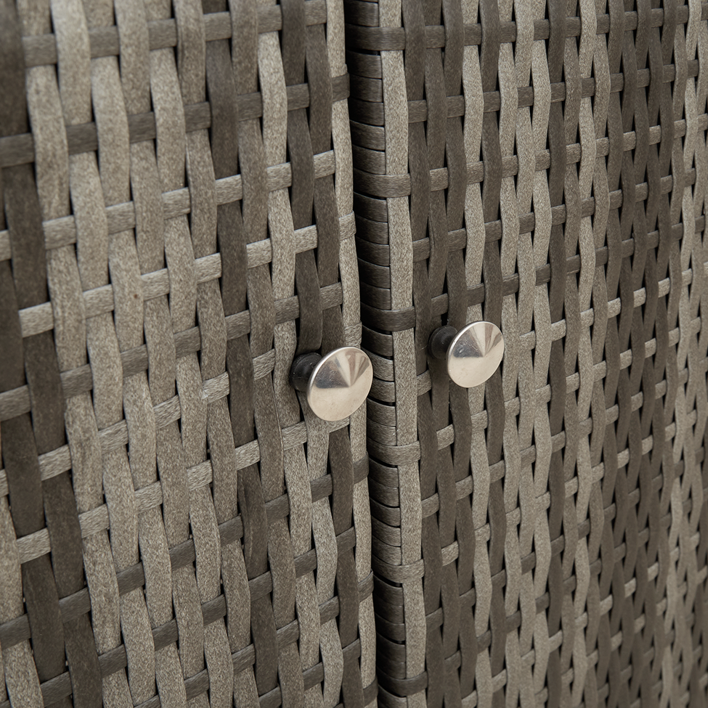 Opbevaringsskab Grå 100X36X102 Cm Rattan