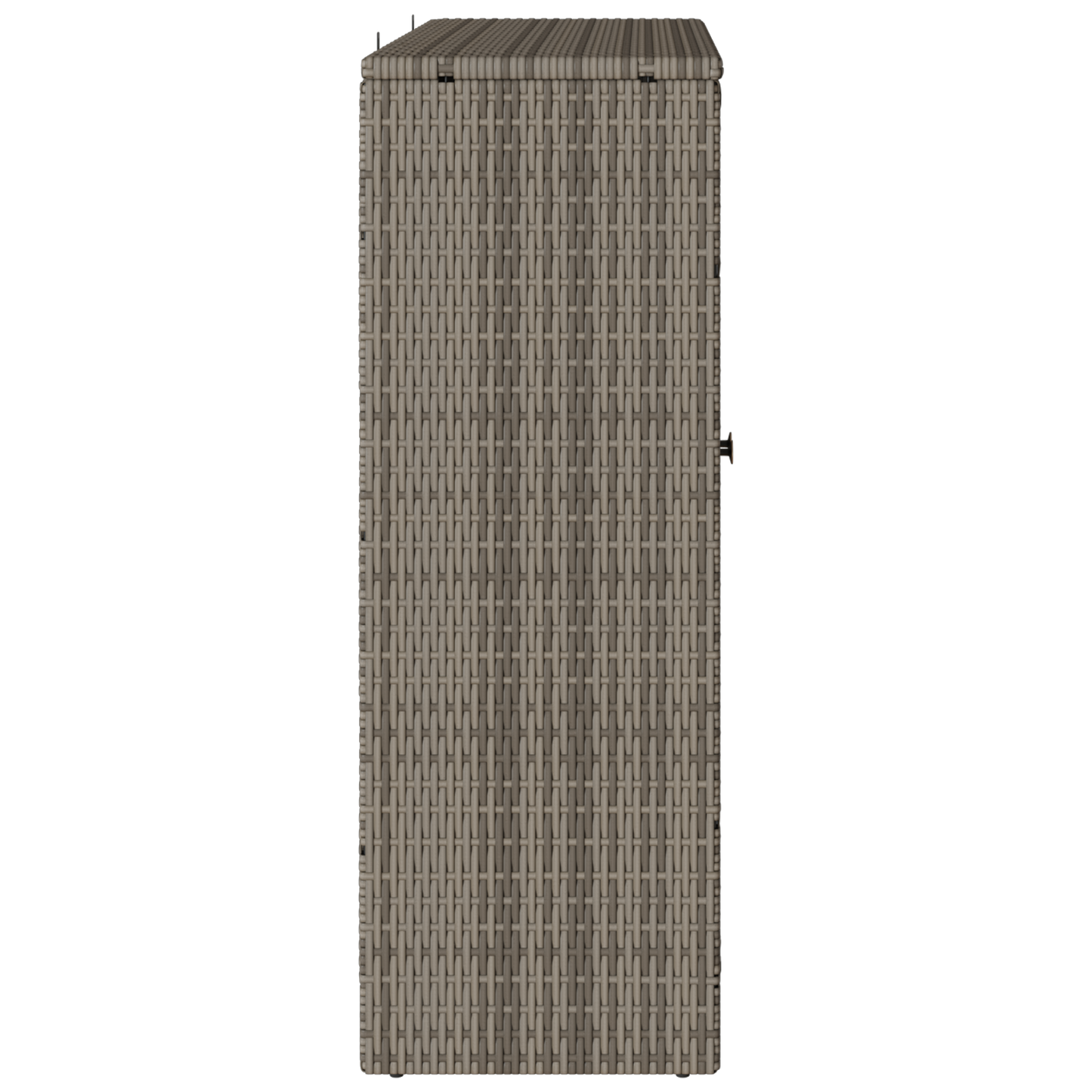 Opbevaringsskab Grå 100X36X102 Cm Rattan