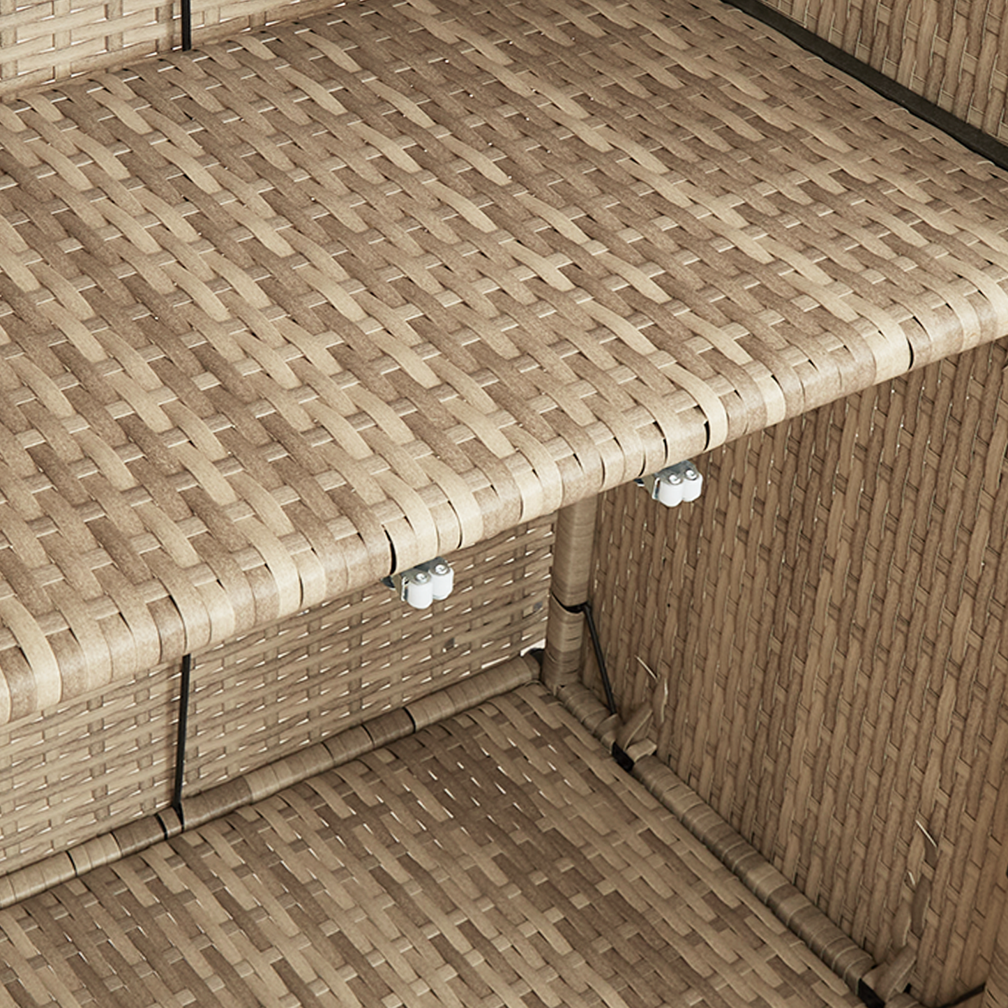 Opbevaringsskab Beige 100X36X102 Cm Rattan