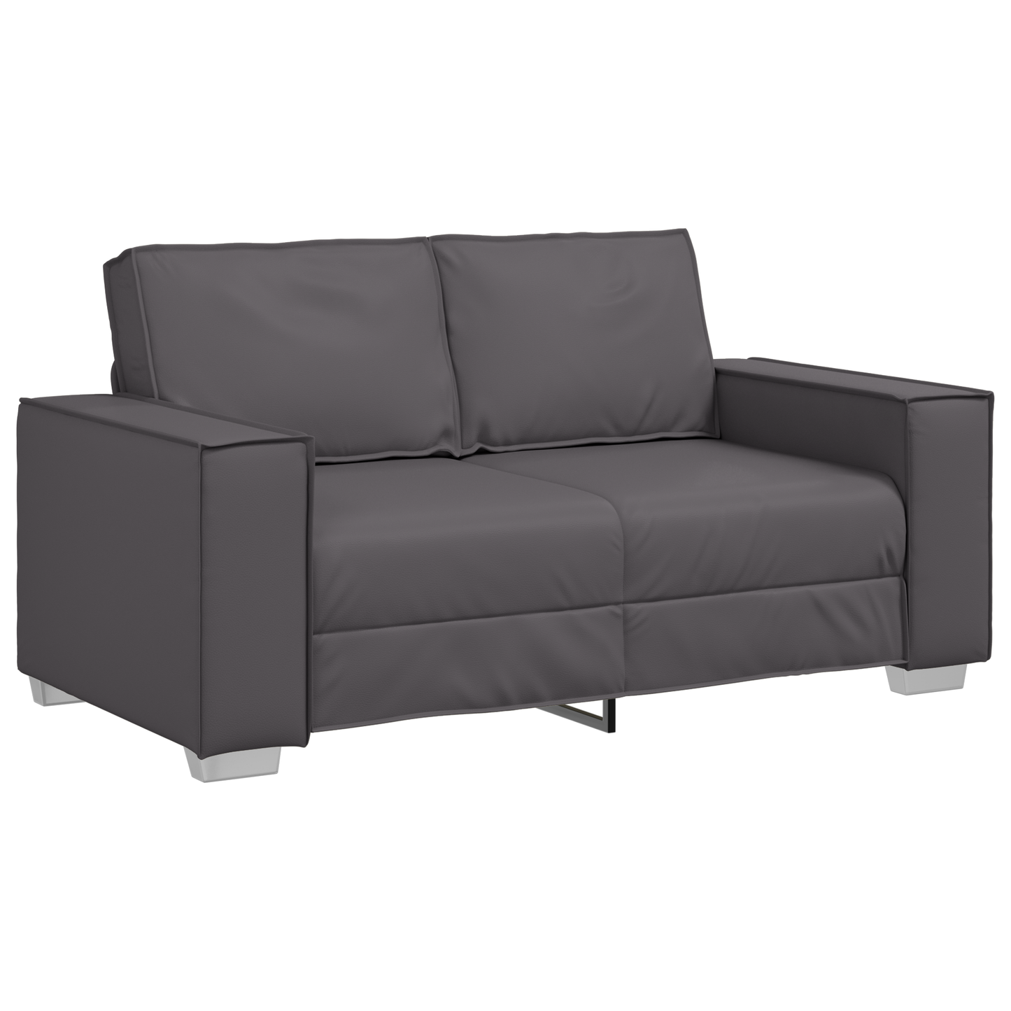Sovesofa Grå 120 Cm Kunstlæder