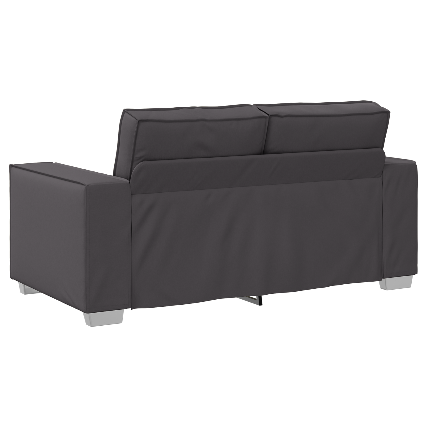 Sovesofa Grå 120 Cm Kunstlæder