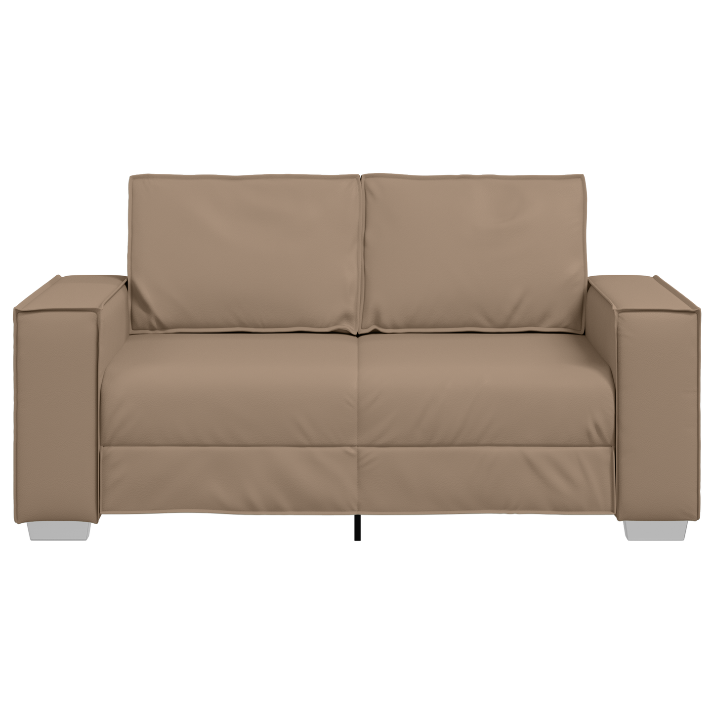 Todelt Sofa Cappuccino 120 Cm Kunstlæder
