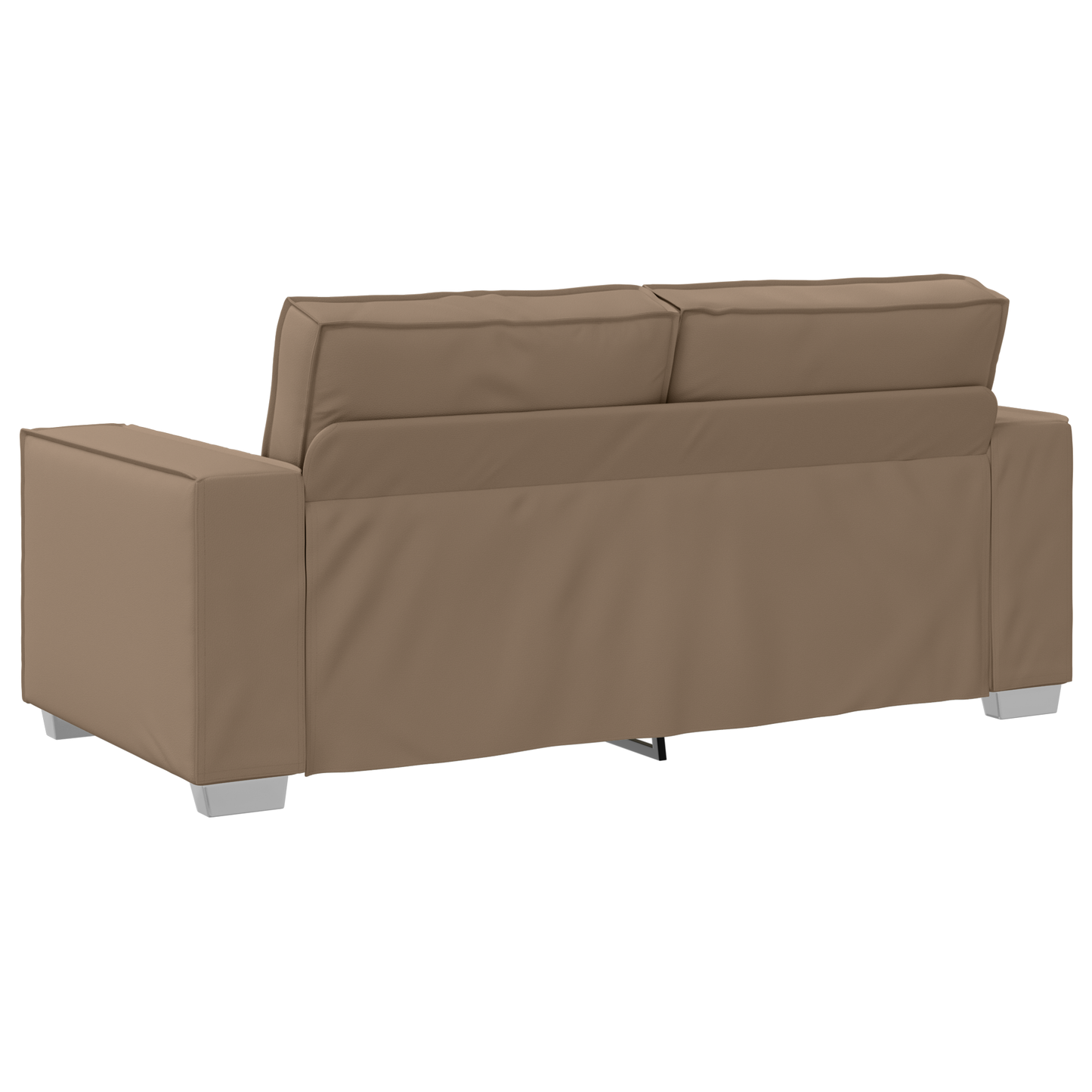 Sovesofa I Cappuccinofarvet Kunstlæder, 140 Cm