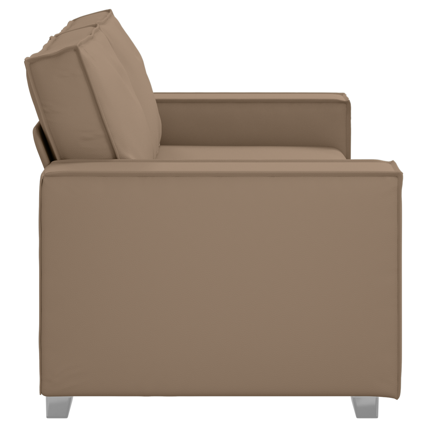 Sovesofa I Cappuccinofarvet Kunstlæder, 140 Cm
