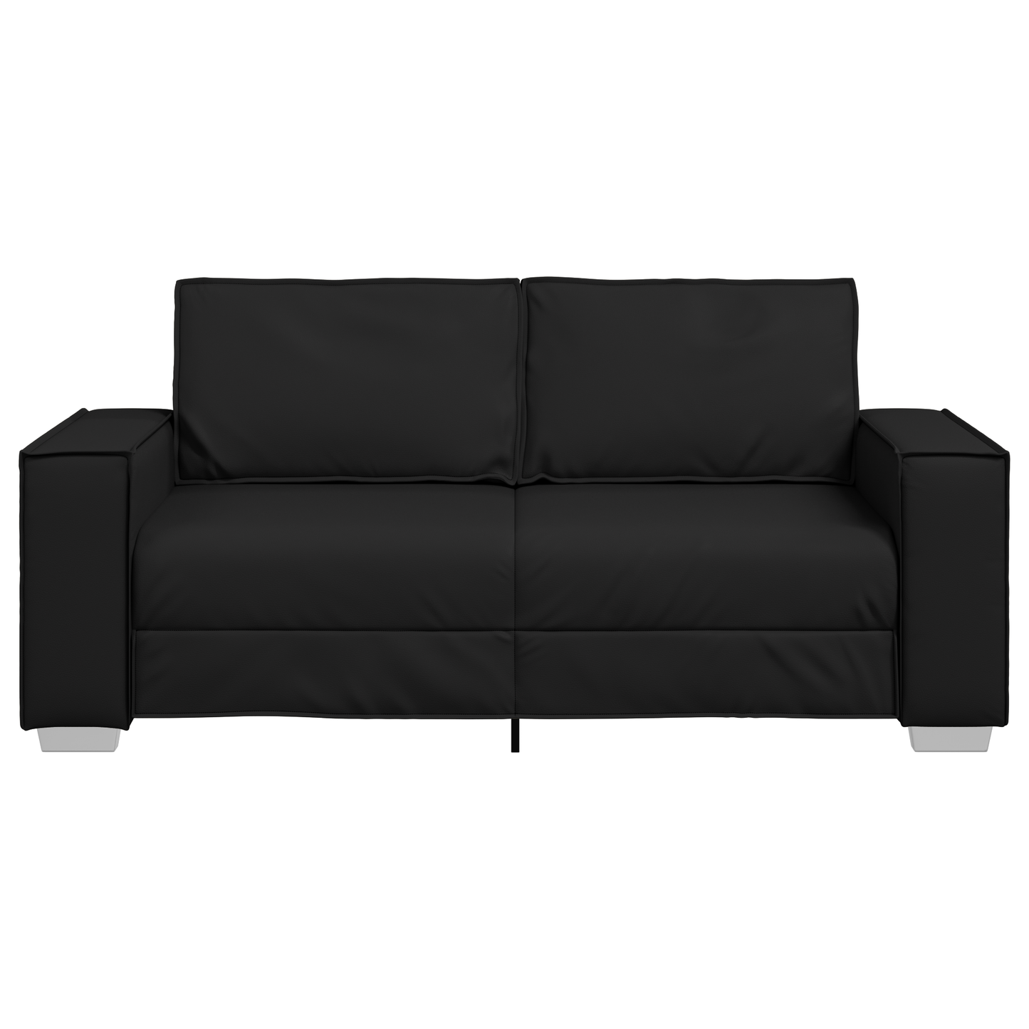 2-Personers Sofa Sort 140 Cm Kunstlæder