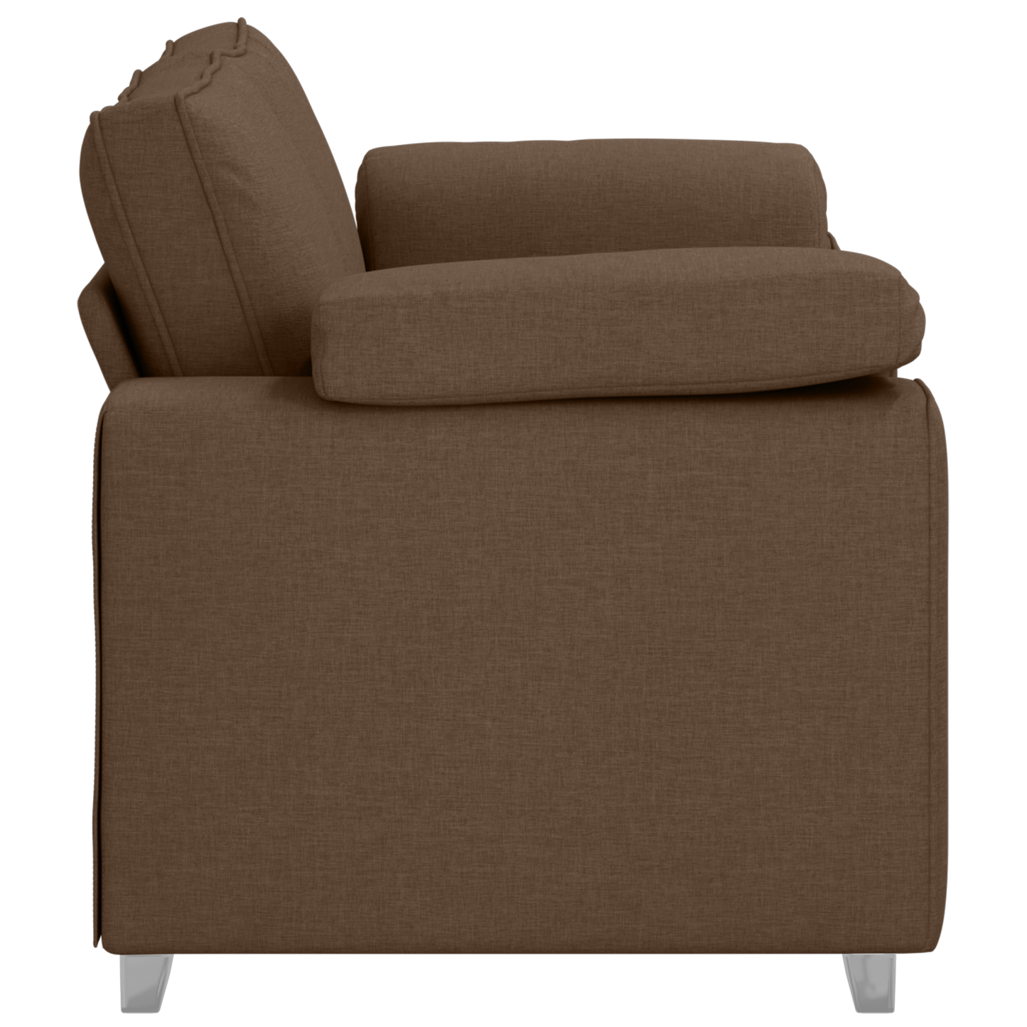 Sofa Loveseat Brun 120 Cm Stof