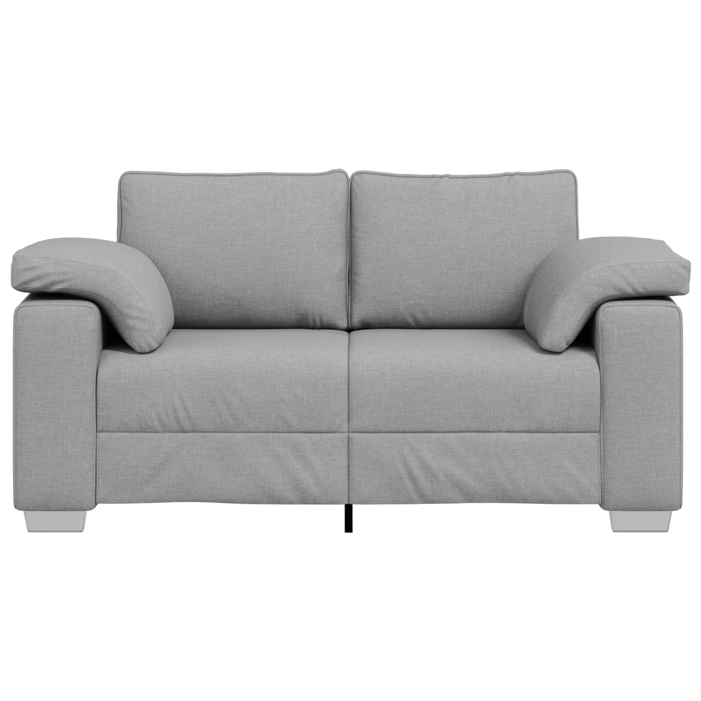 2-Personers Sofa I Skygrå 120 Cm Stof