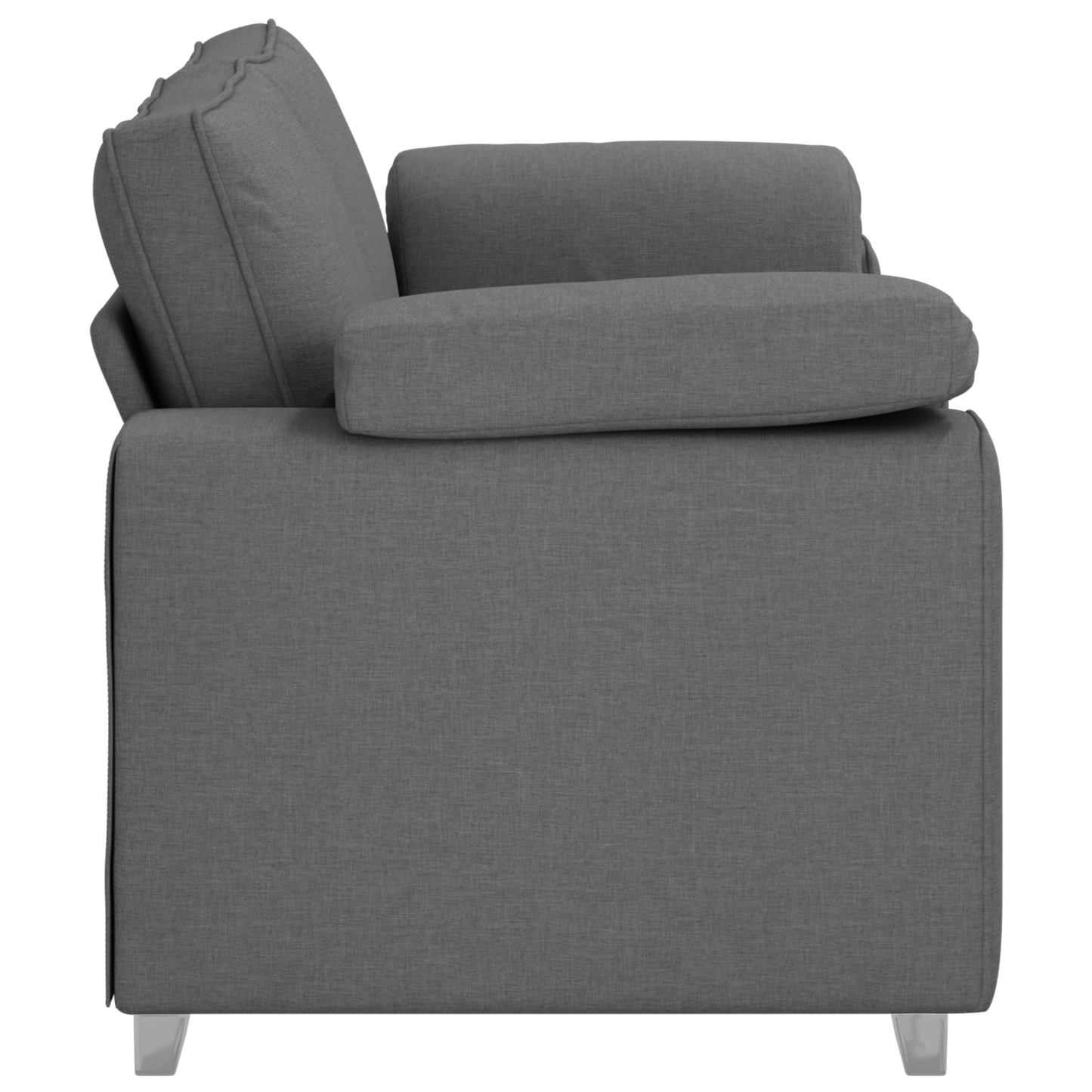 Lænestol Sofa Mørkegrå 140 Cm Stof