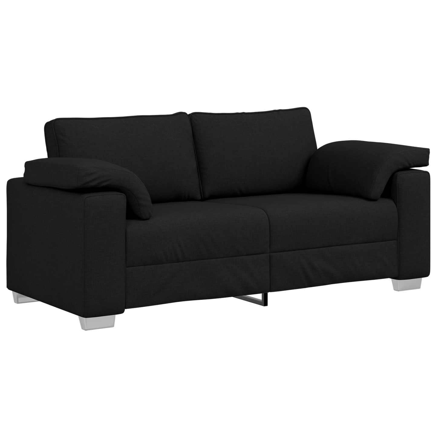 Loveseat Sofa Sort 140 Cm Stof