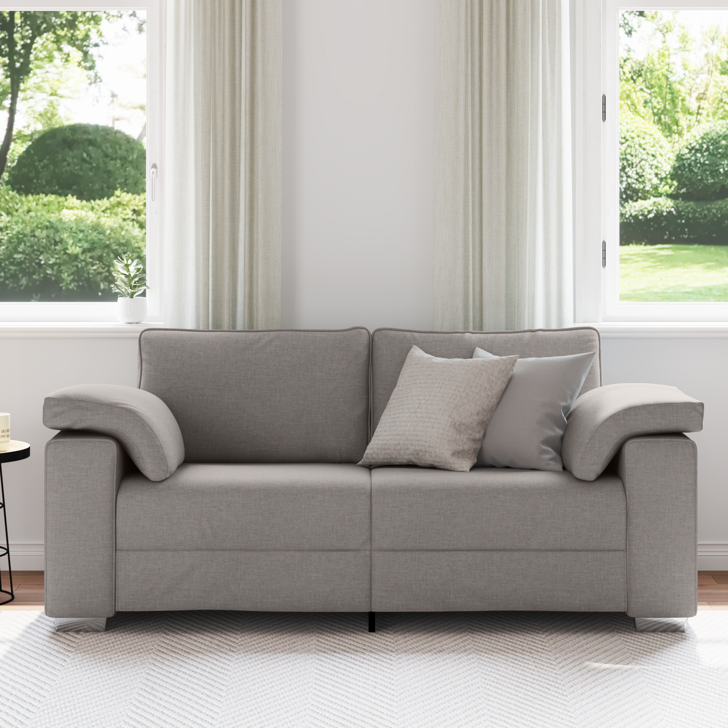 To-Personers Sofa I Taupe 140 Cm Stof