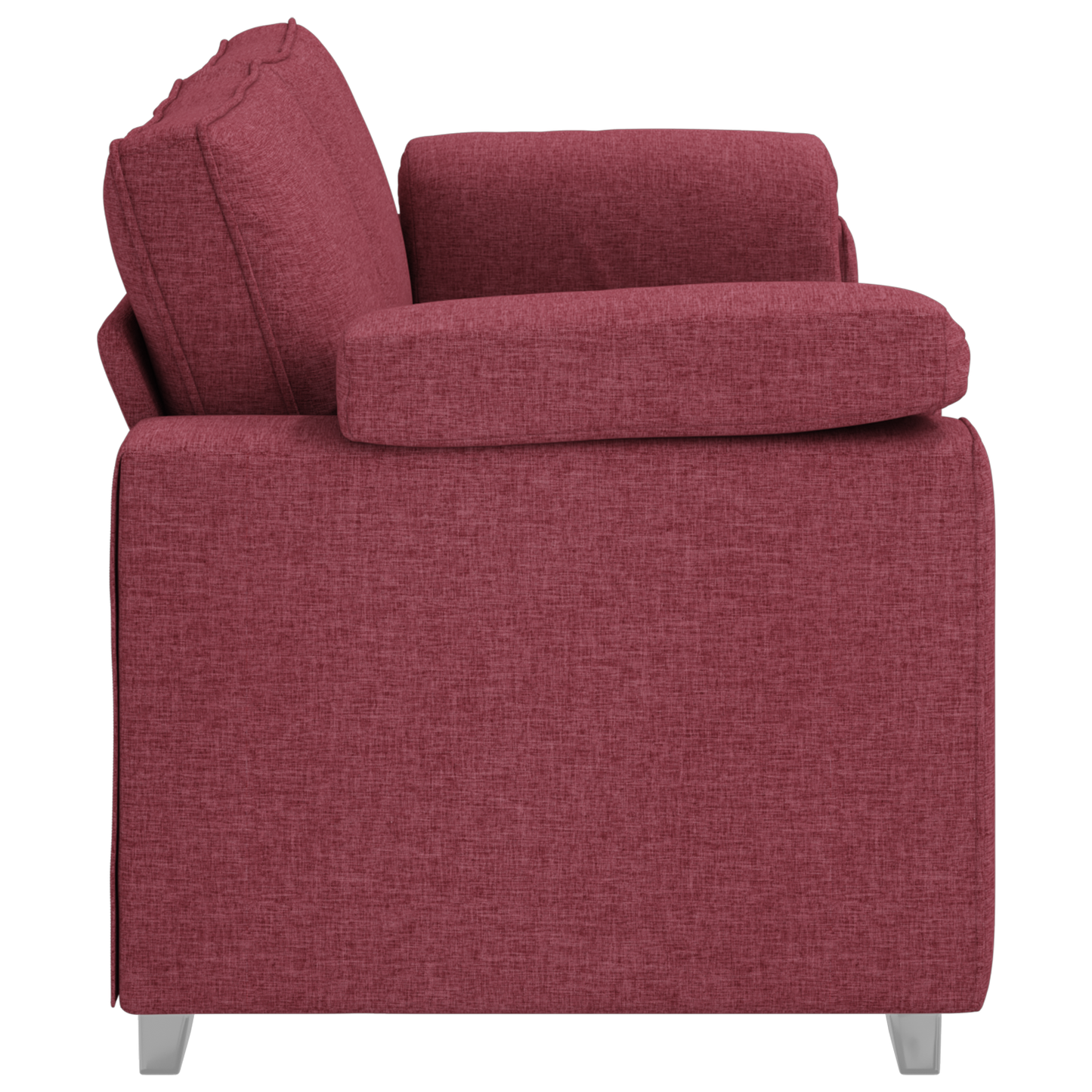 3-Personers Sofa I Vinrød Stof 178 Cm