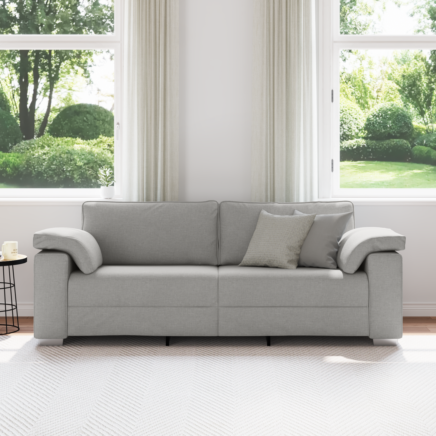 3-Personers Sofa I Himmelgrå 178 Cm Stof