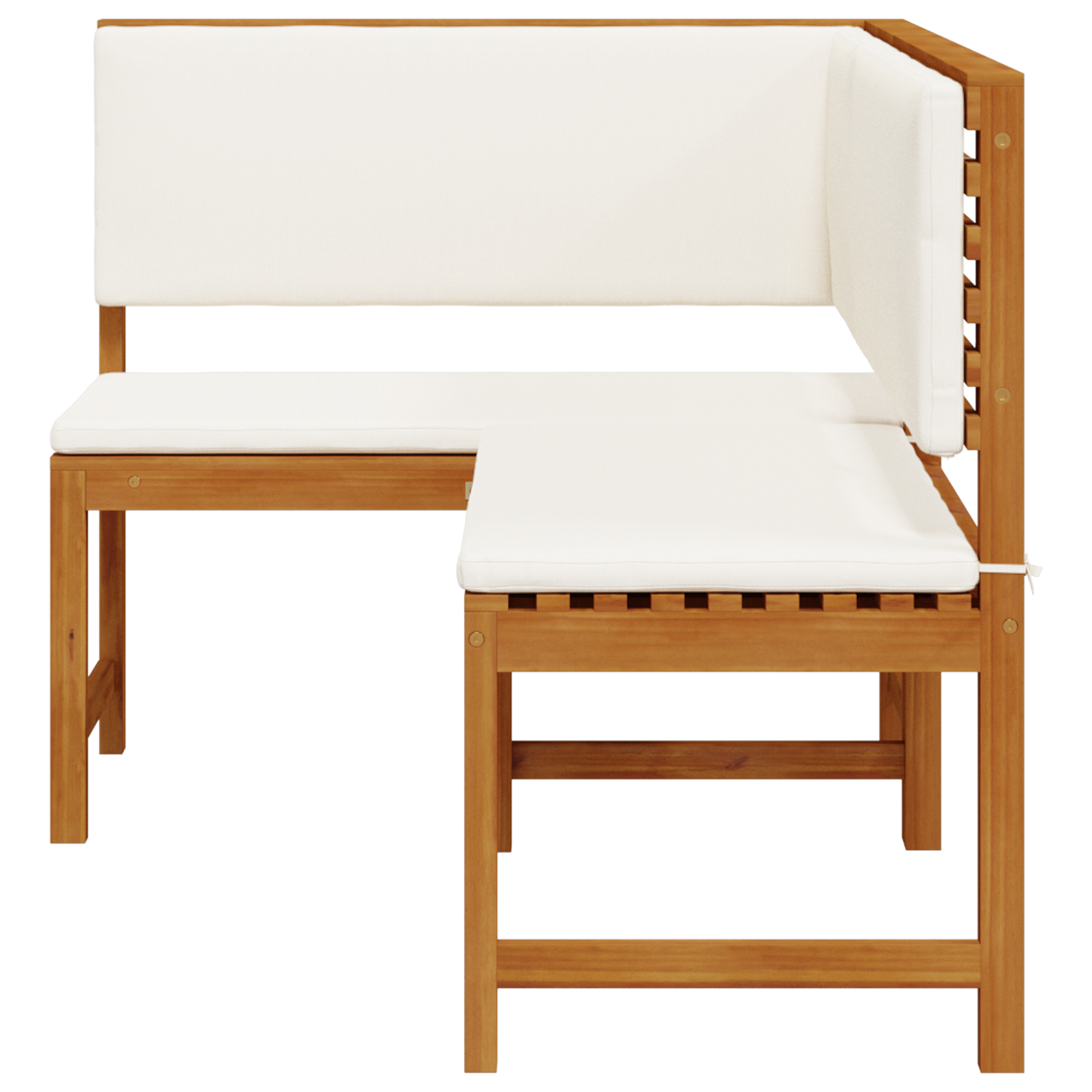 Have Hjørnebænk Brun 140 X 100 X 91Cm Massivt Akacietræ