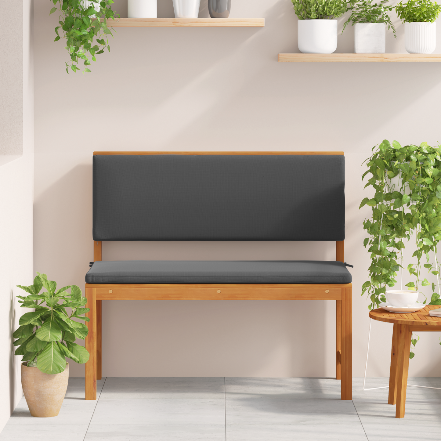 Havebænk Brun 100 X 50 X 91Cm Massivt Akacietræ