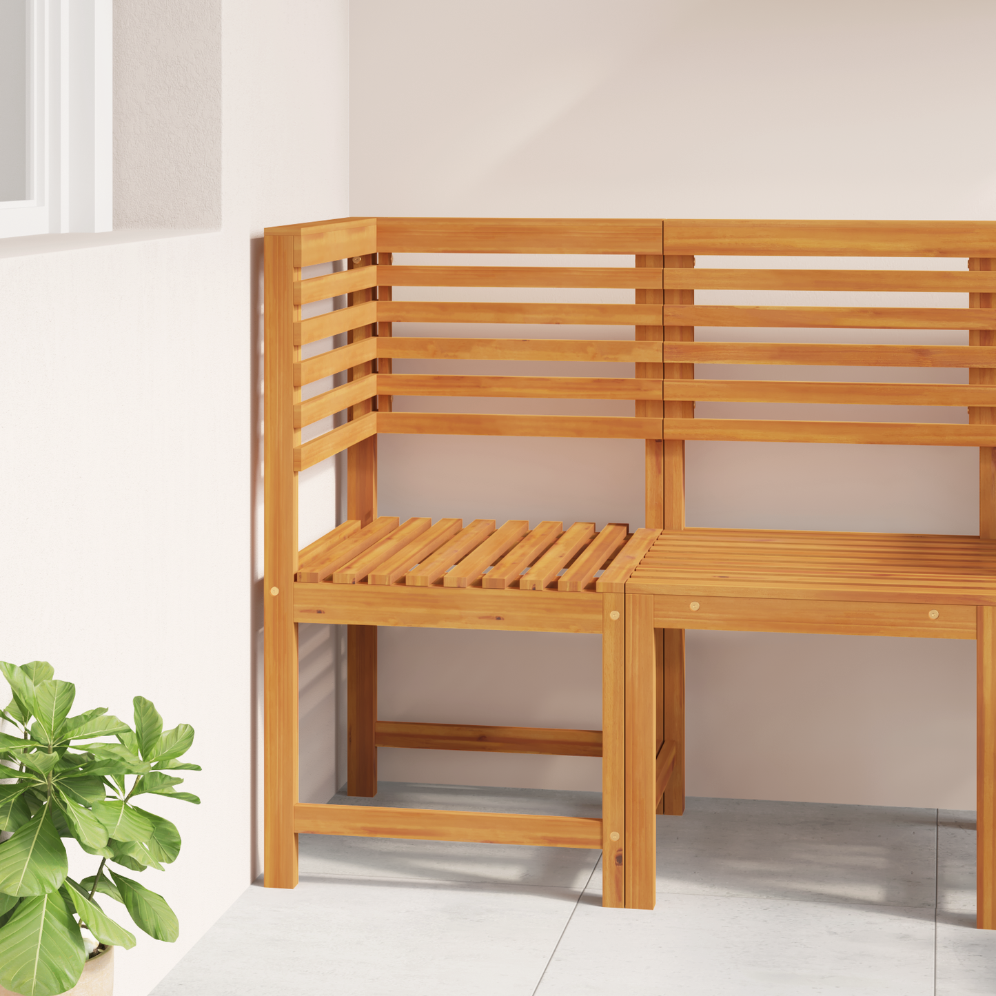 Have Stol Brun 50 X 50 X 91Cm Massivt Akacietræ