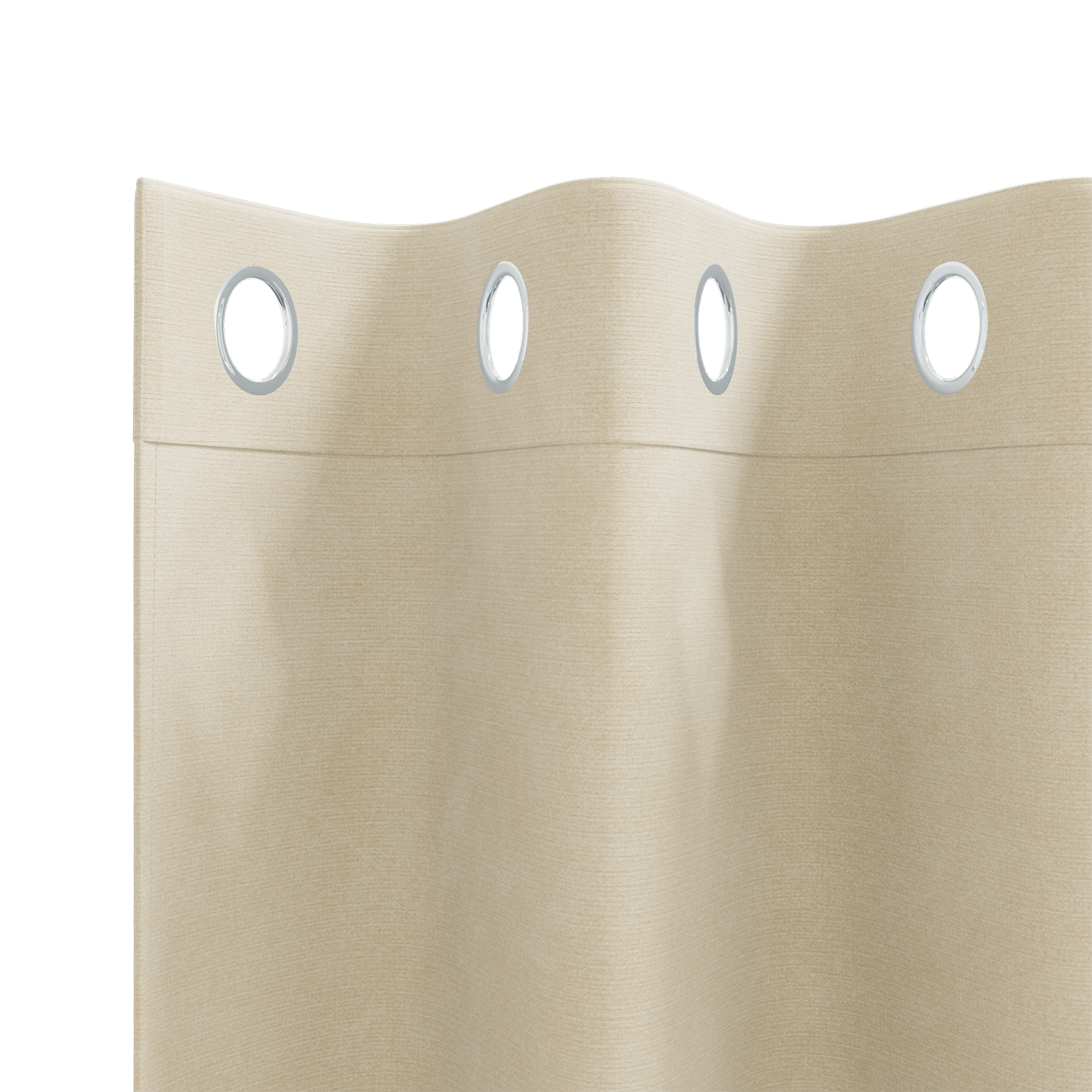 Blackout Gardiner Med Øjer 2 Stk Creme Velvet