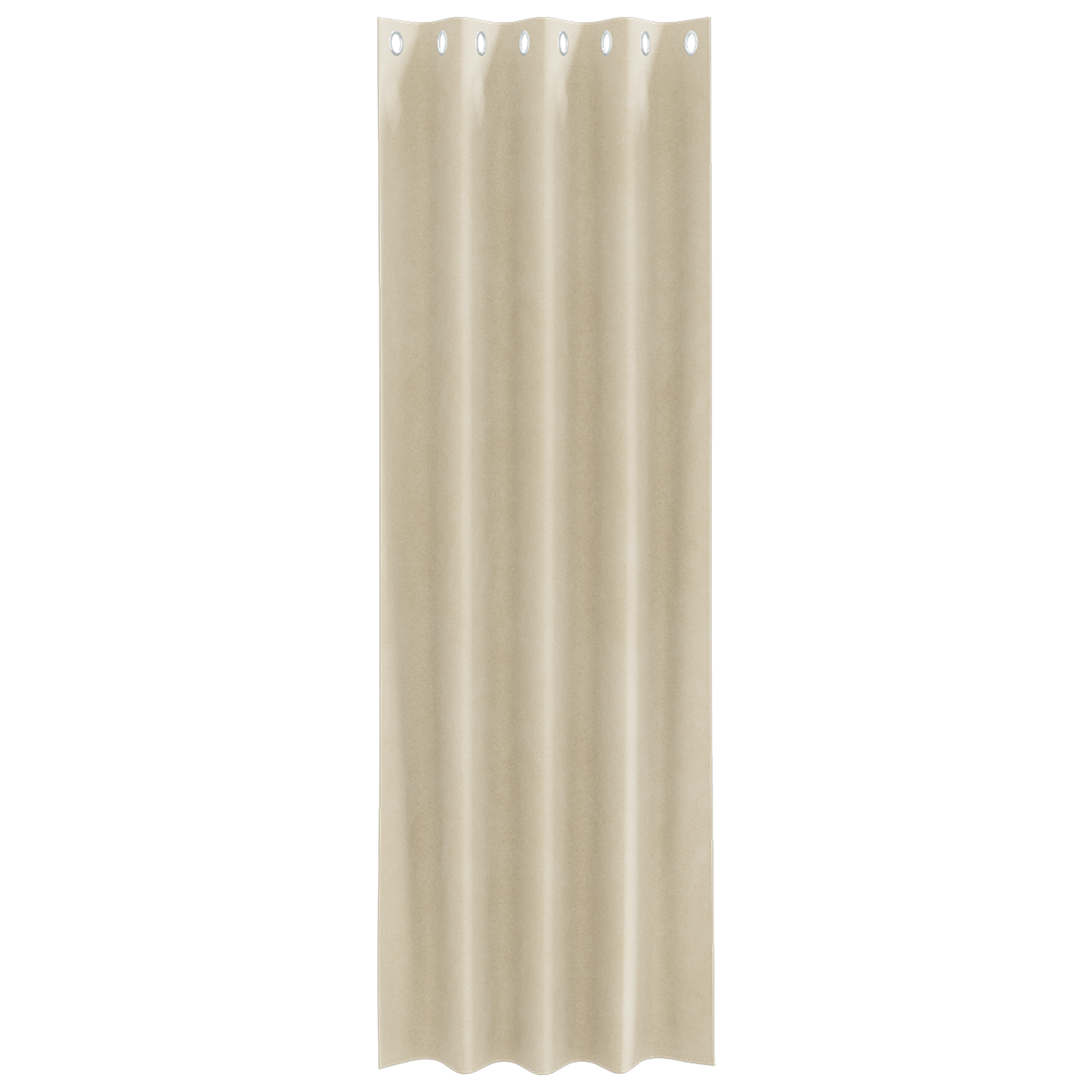 Blackout Gardiner Med Øjer 2 Stk Creme Velvet