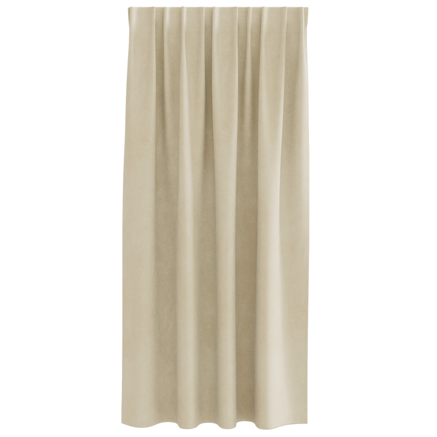 Mørklægningsgardiner Med Topbånd 2 Stk Creme Velvet