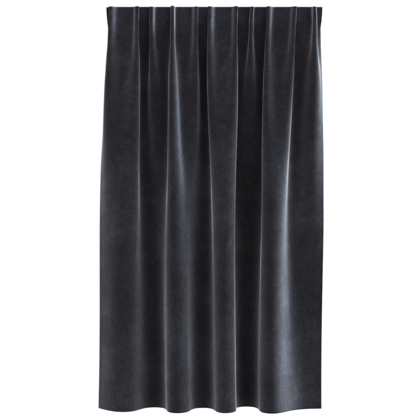 Mørklægningsgardiner Med Top Tape 2 Stk Mørkegrå Velour