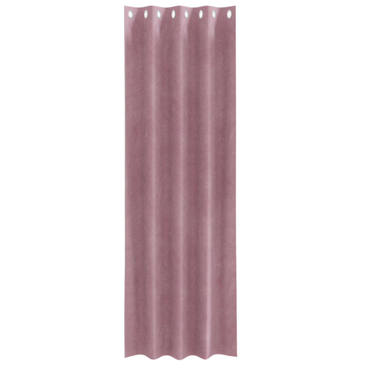 Blackout Gardiner Med Øjer 2 Stk Mørk Pink Velour